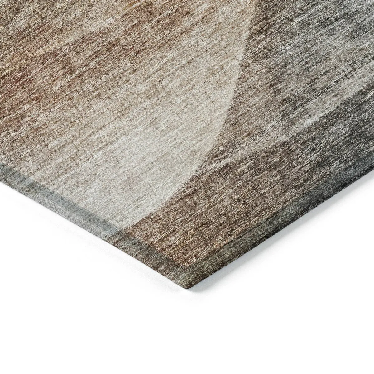 Machine Washable Indoor/ Outdoor Ombre Waves Chantille Rug