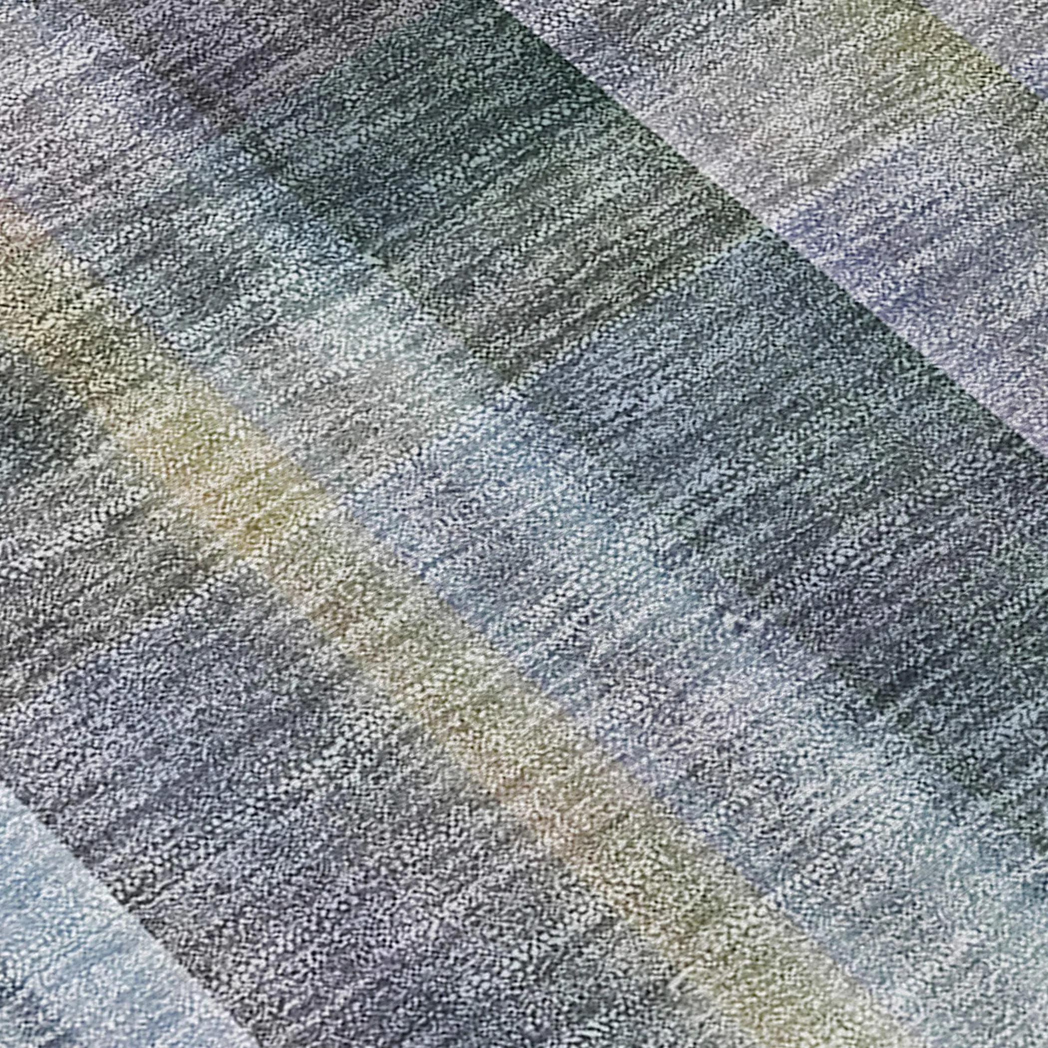 Machine Washable Indoor/ Outdoor Plaid Chantille Rug