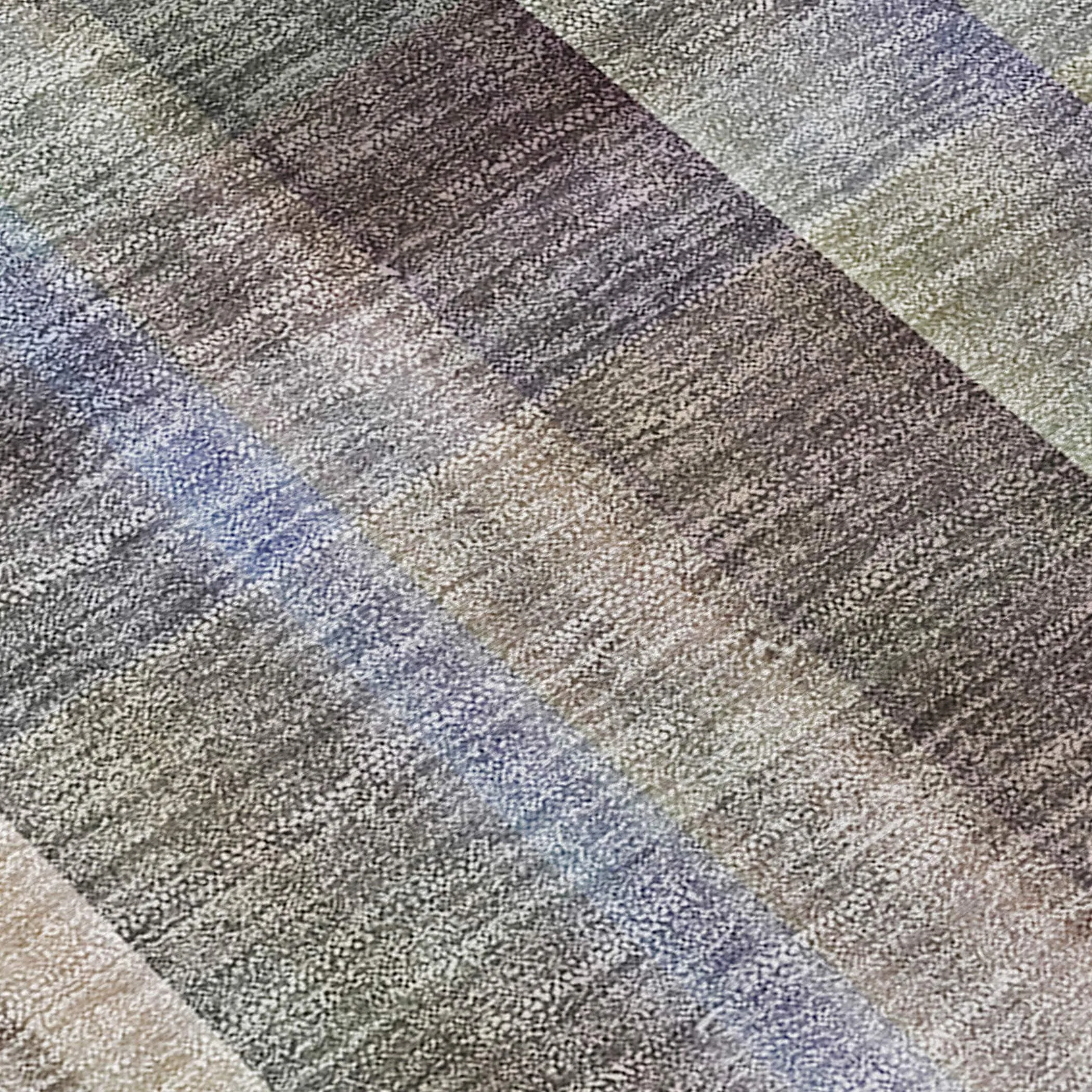Machine Washable Indoor/ Outdoor Plaid Chantille Rug