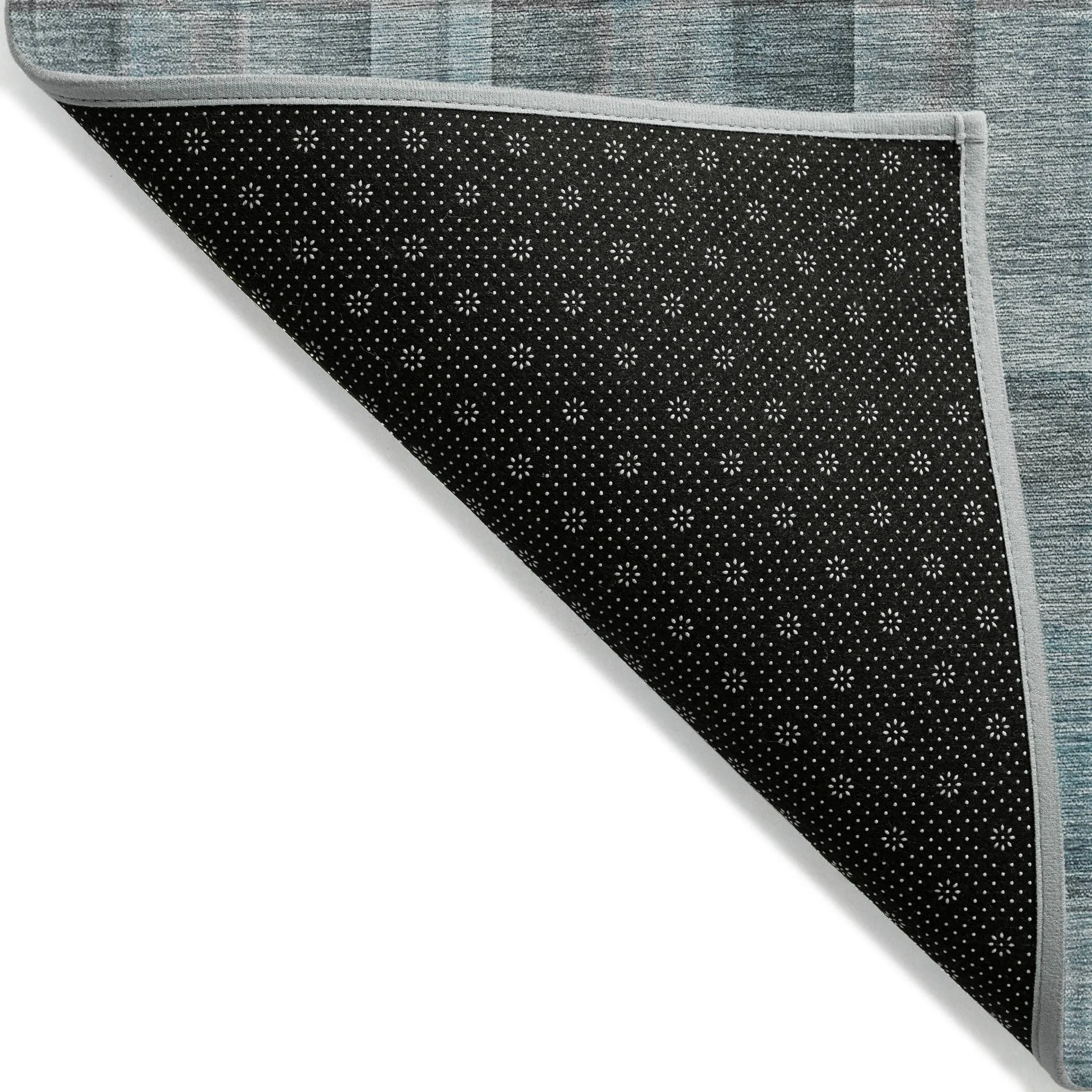 Machine Washable Indoor/ Outdoor Plaid Chantille Rug