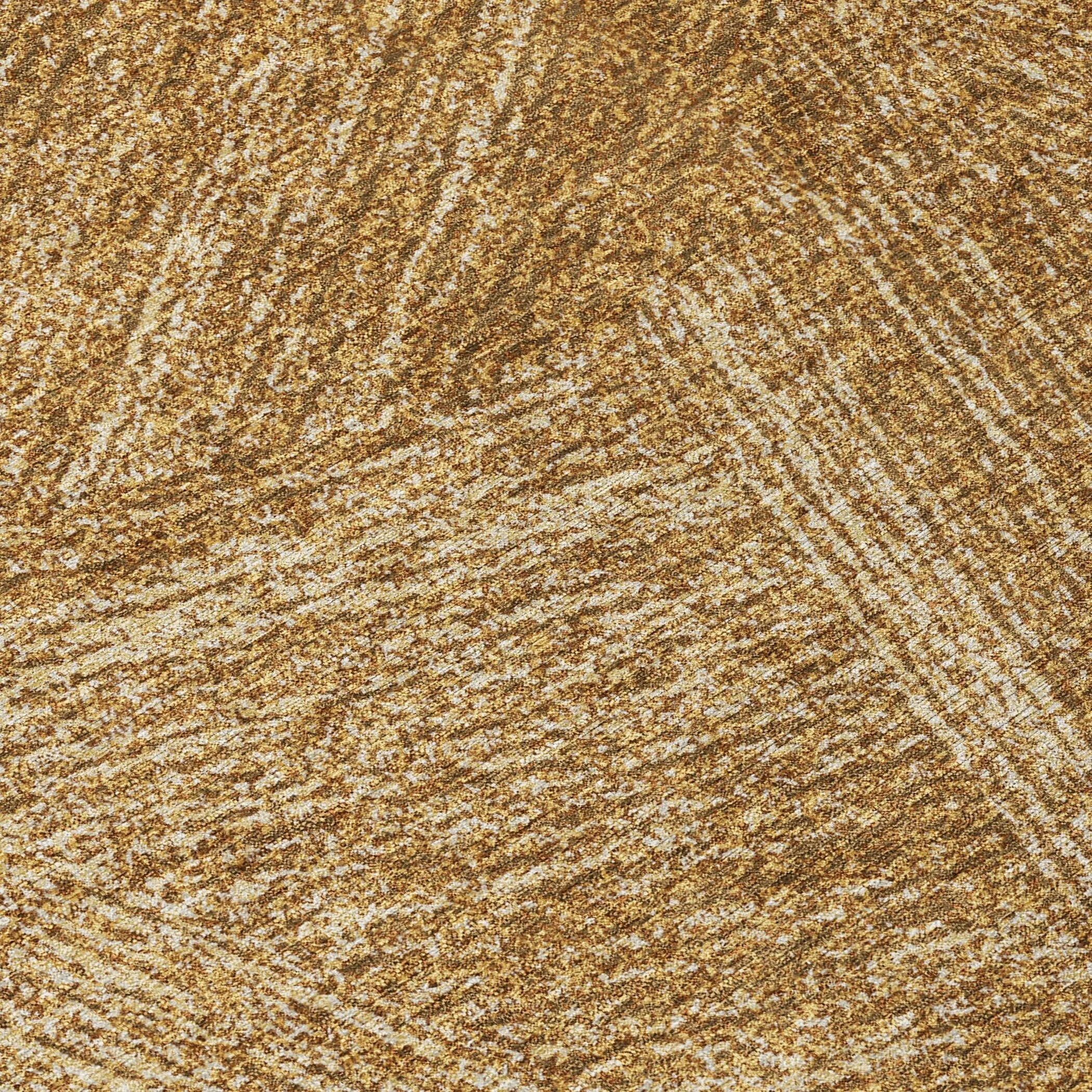 Machine Washable Indoor/ Outdoor Solid Geo Chantille Rug