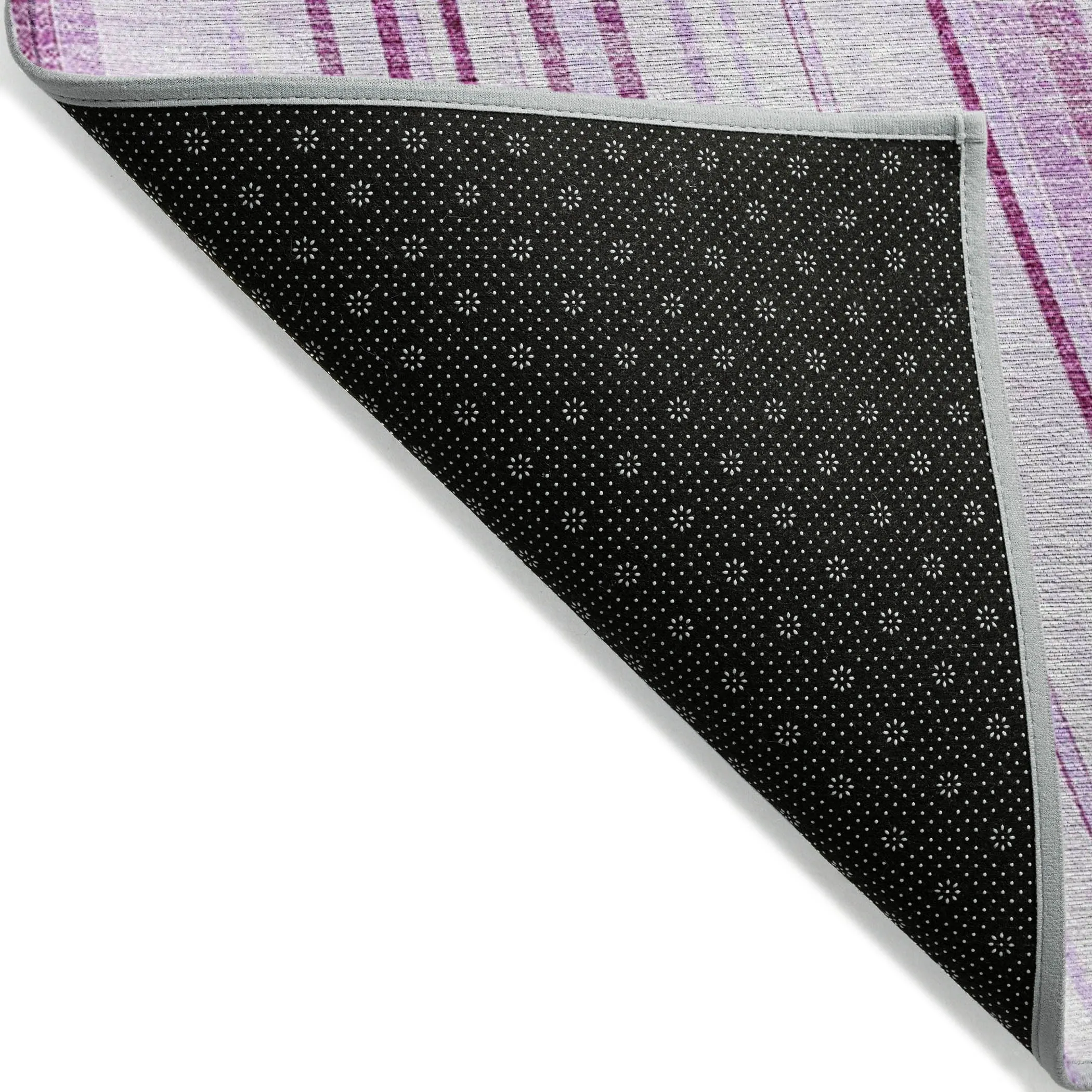 Machine Washable Indoor/ Outdoor Stripe Wave Chantille Rug