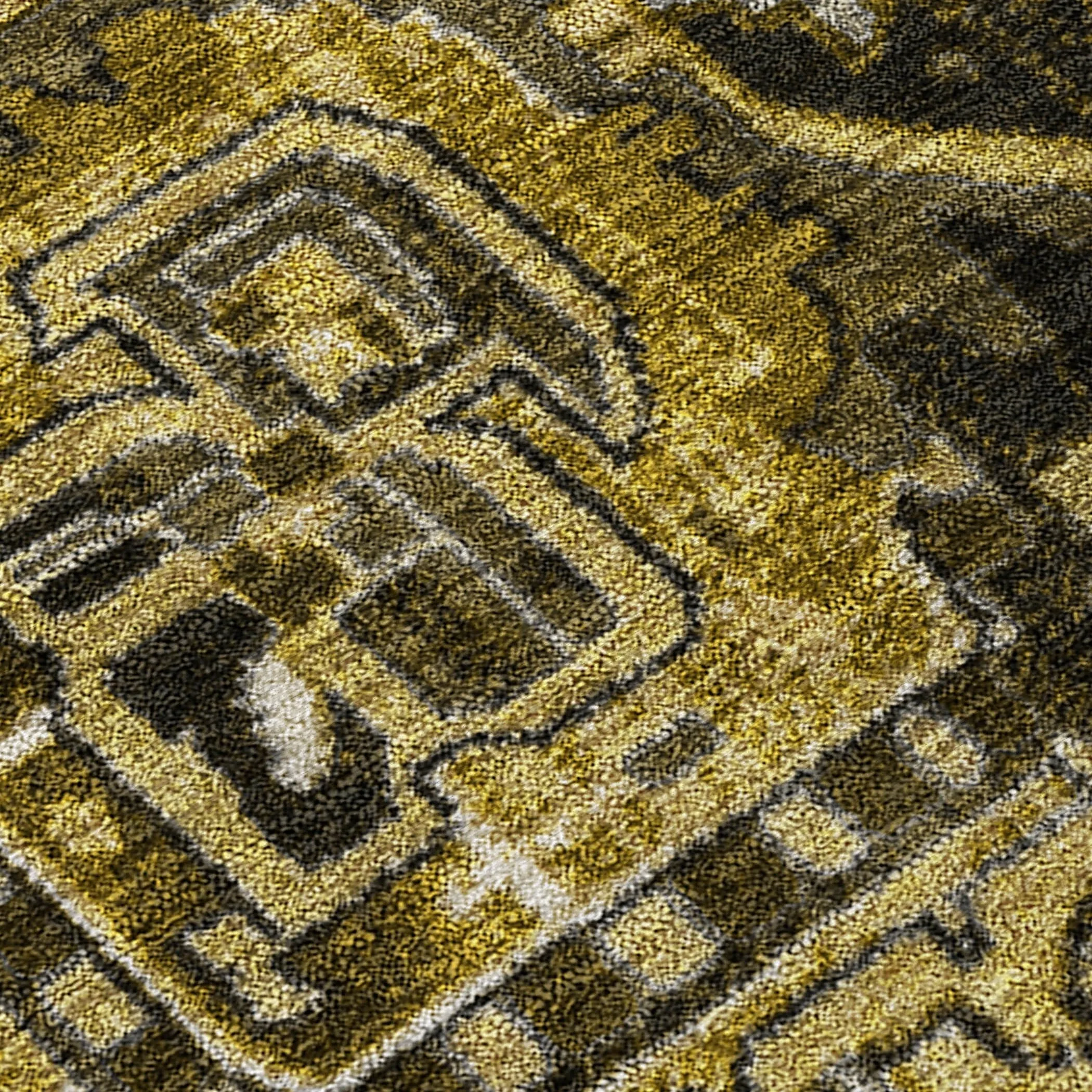 Machine Washable Indoor/ Outdoor Traditional Boho Chantille Rug