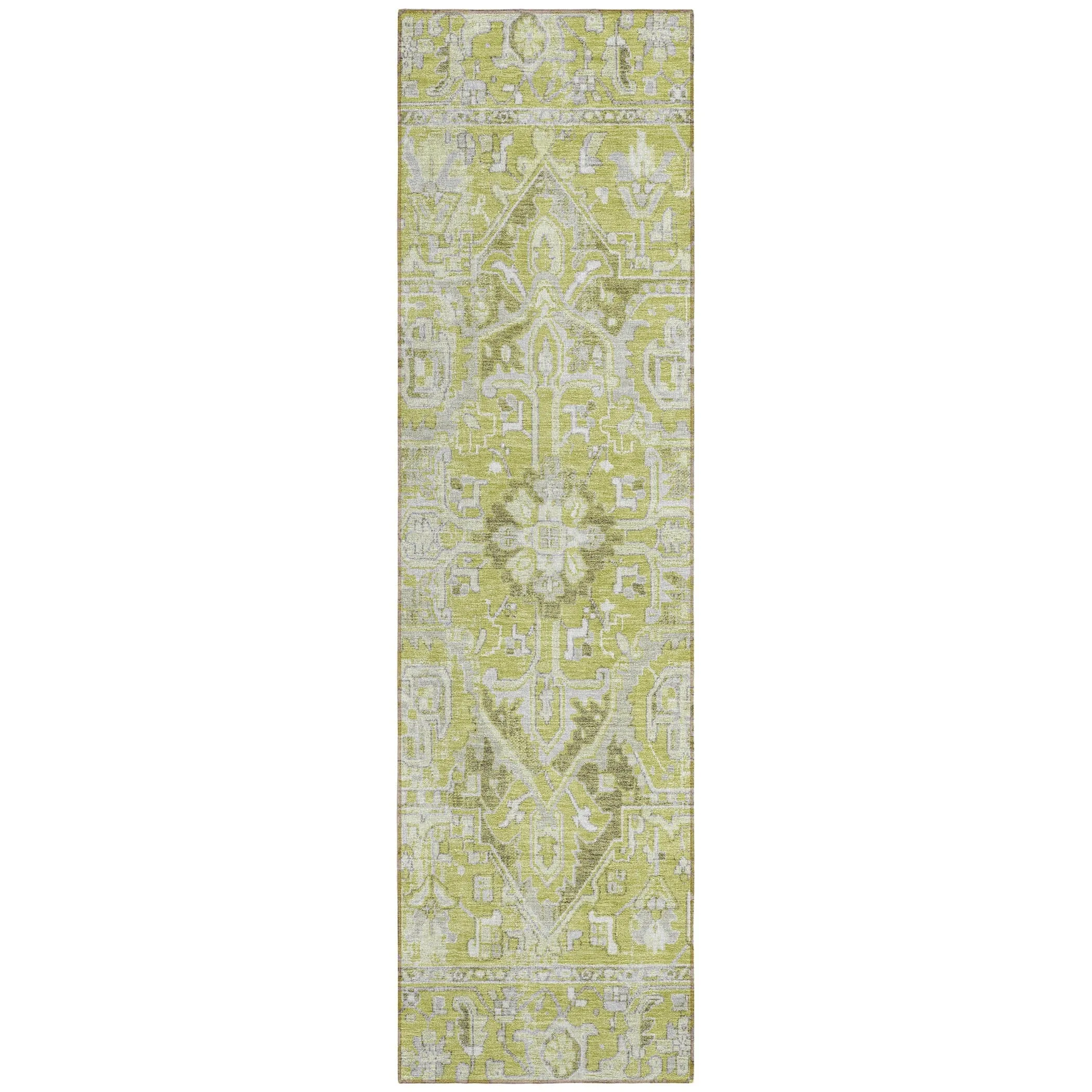 Machine Washable Indoor/ Outdoor Traditional Boho Chantille Rug