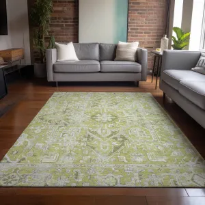 Machine Washable Indoor/ Outdoor Traditional Boho Chantille Rug