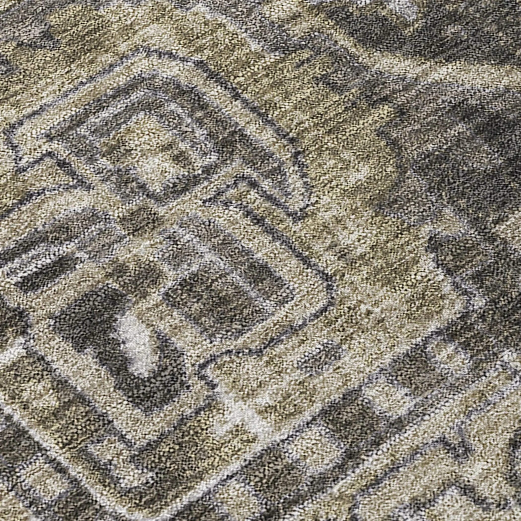 Machine Washable Indoor/ Outdoor Traditional Boho Chantille Rug