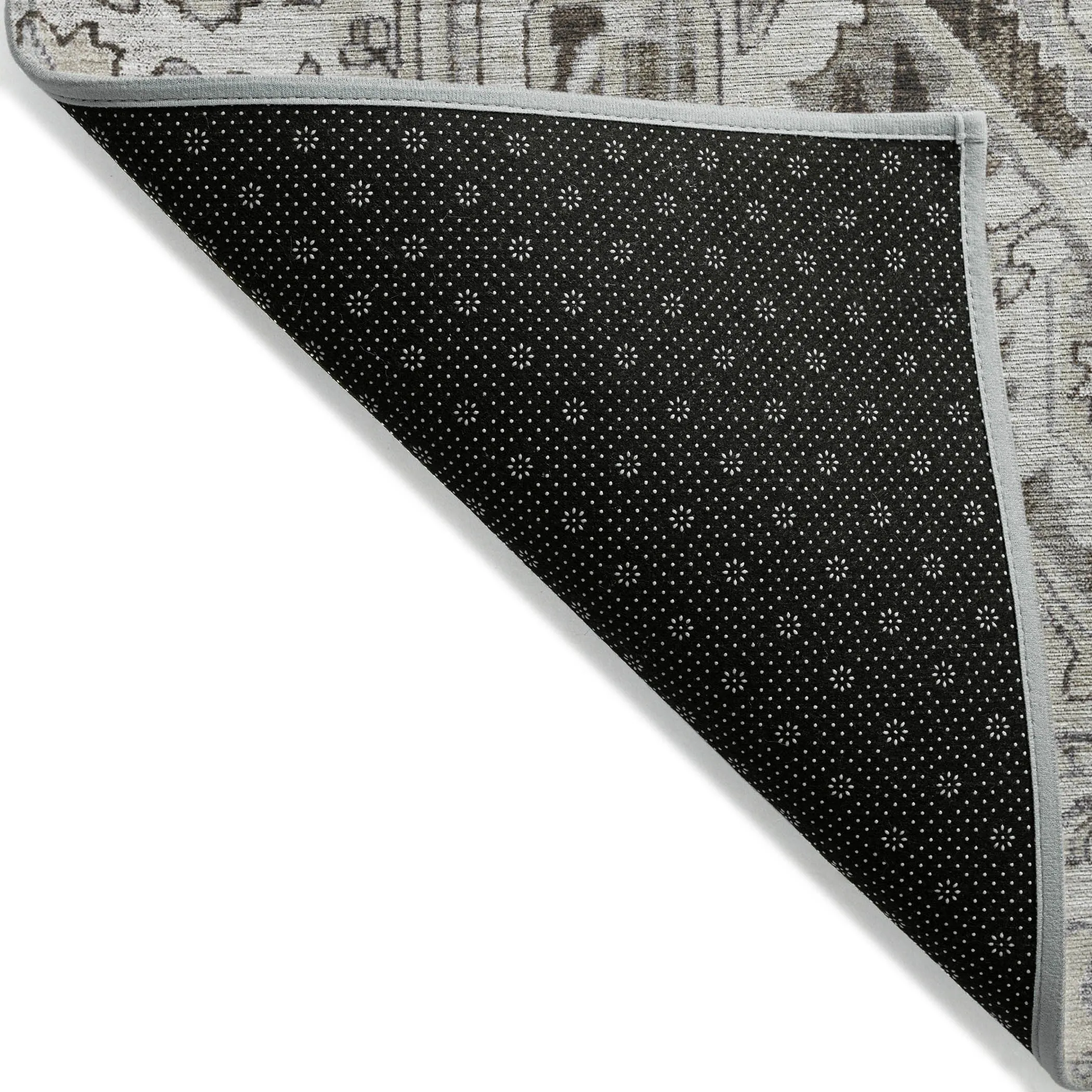 Machine Washable Indoor/ Outdoor Traditional Boho Chantille Rug