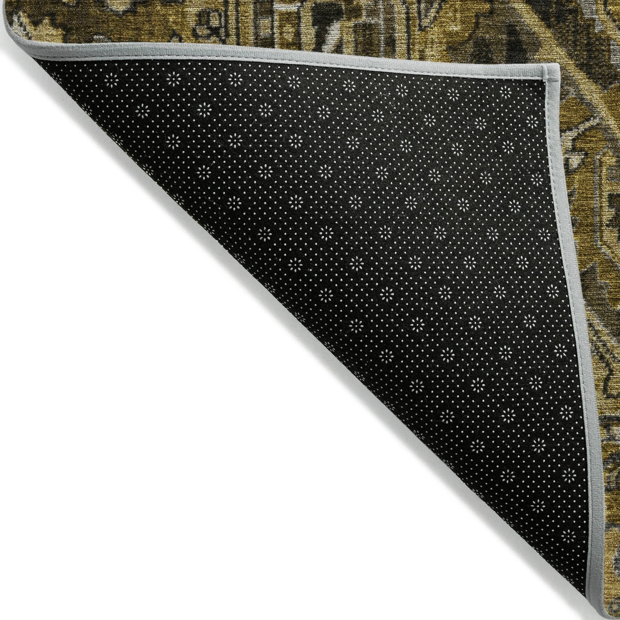 Machine Washable Indoor/ Outdoor Traditional Boho Chantille Rug