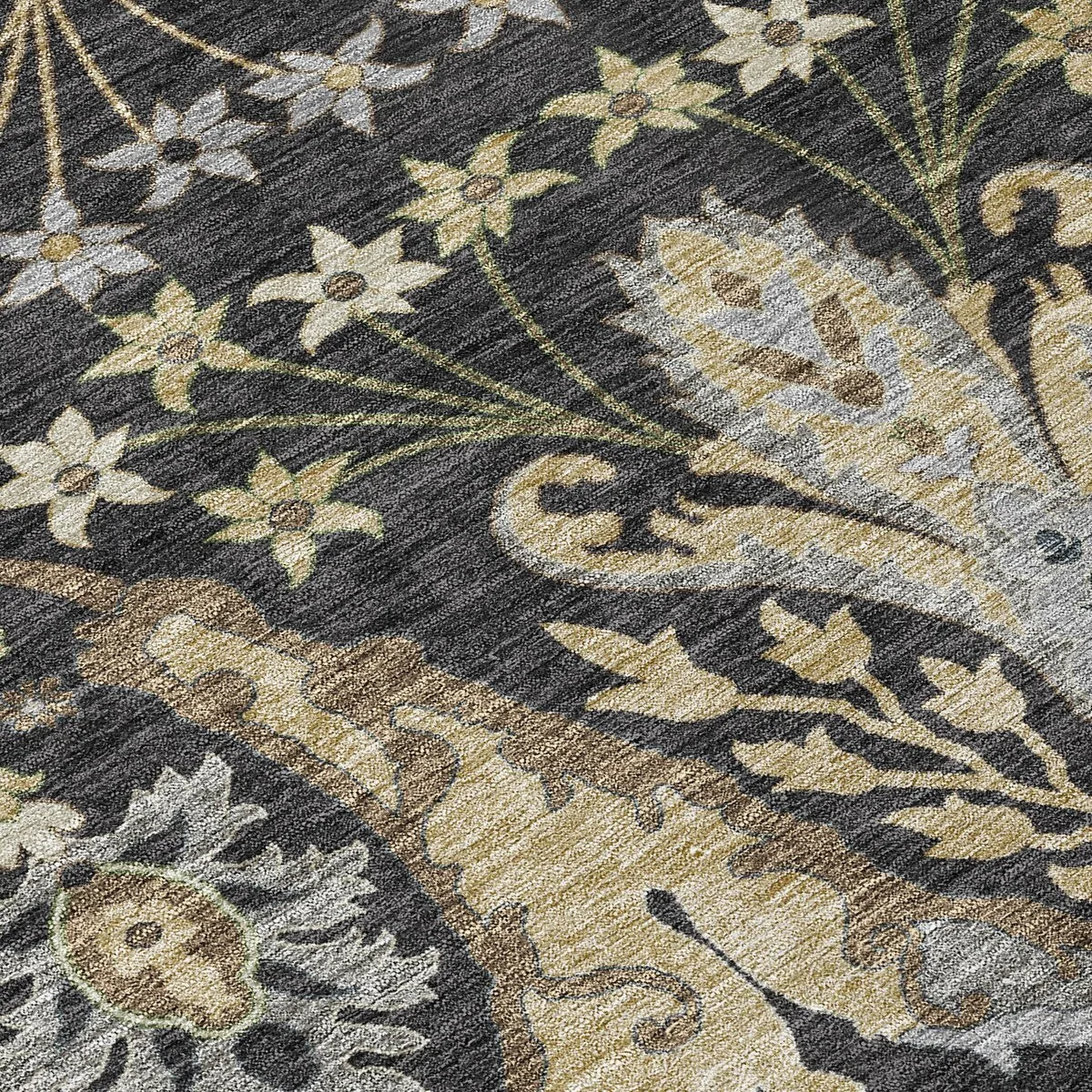 Machine Washable Indoor/ Outdoor Traditional Craftsman Chantille Rug
