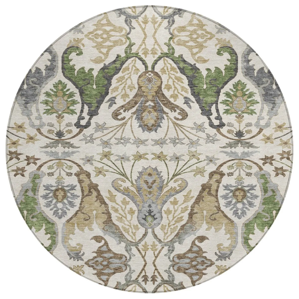 Machine Washable Indoor/ Outdoor Traditional Craftsman Chantille Rug