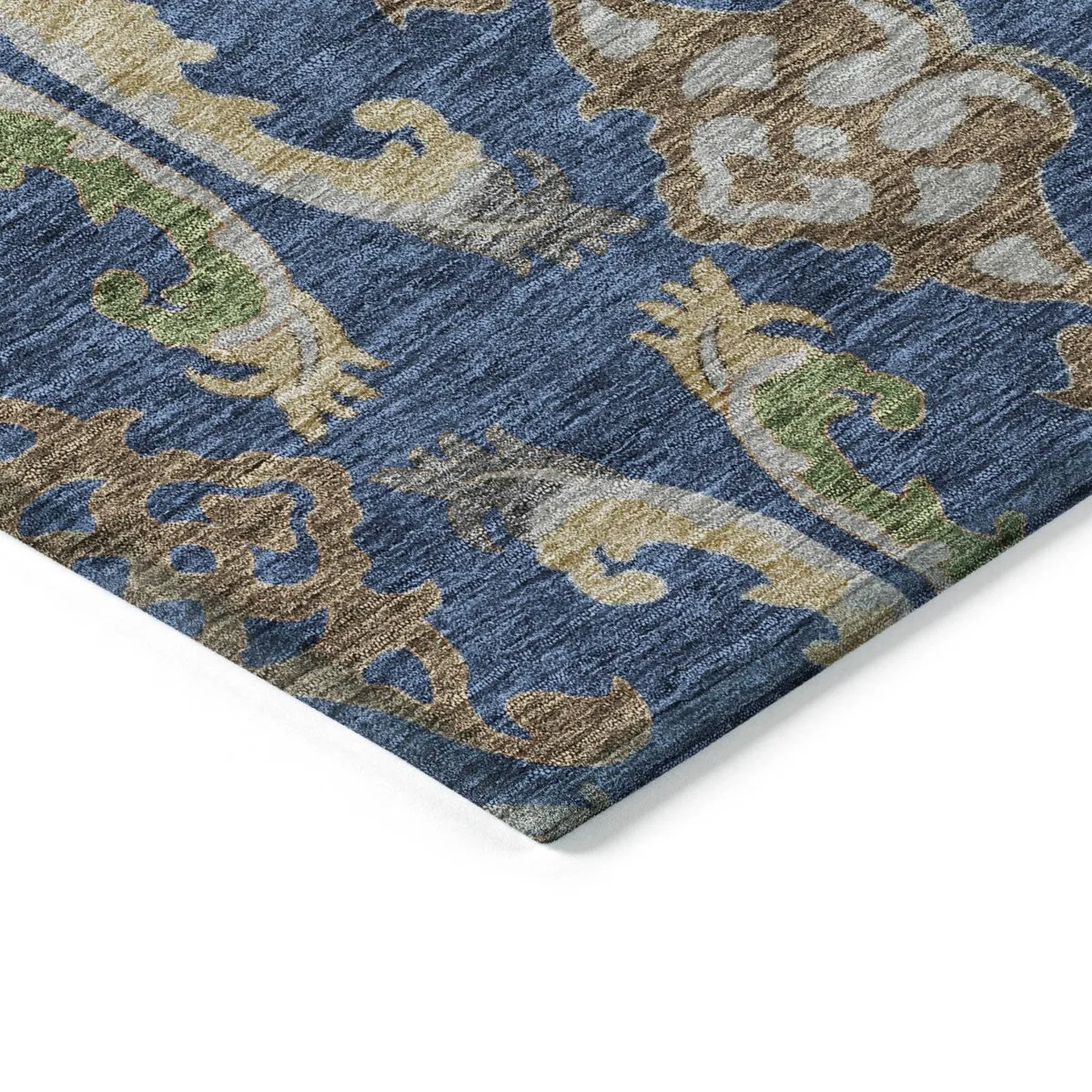 Machine Washable Indoor/ Outdoor Traditional Craftsman Chantille Rug