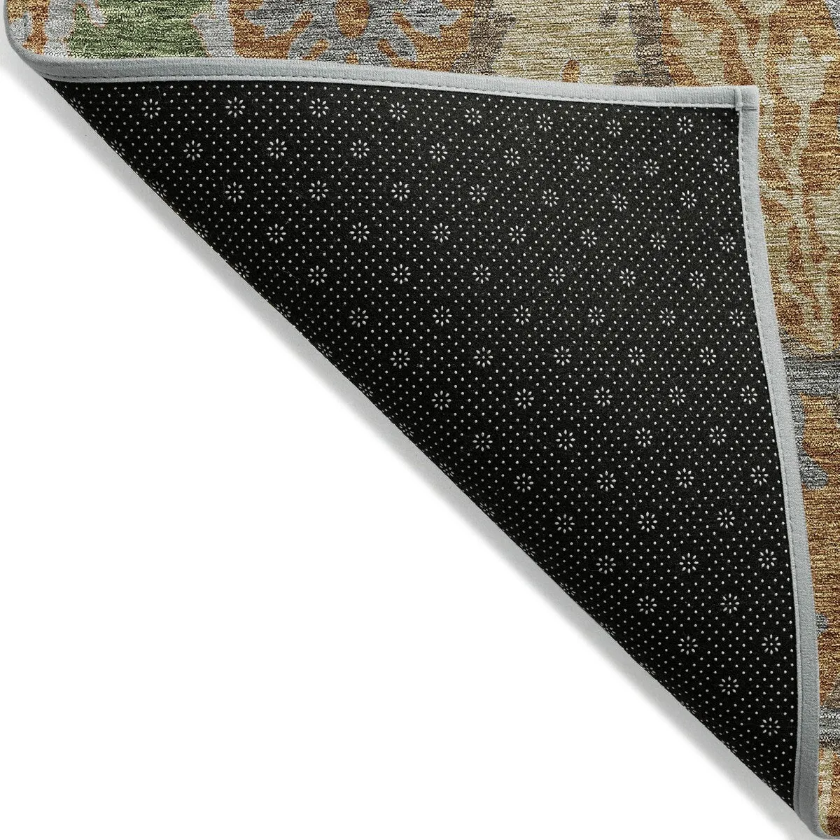 Machine Washable Indoor/ Outdoor Traditional Craftsman Chantille Rug