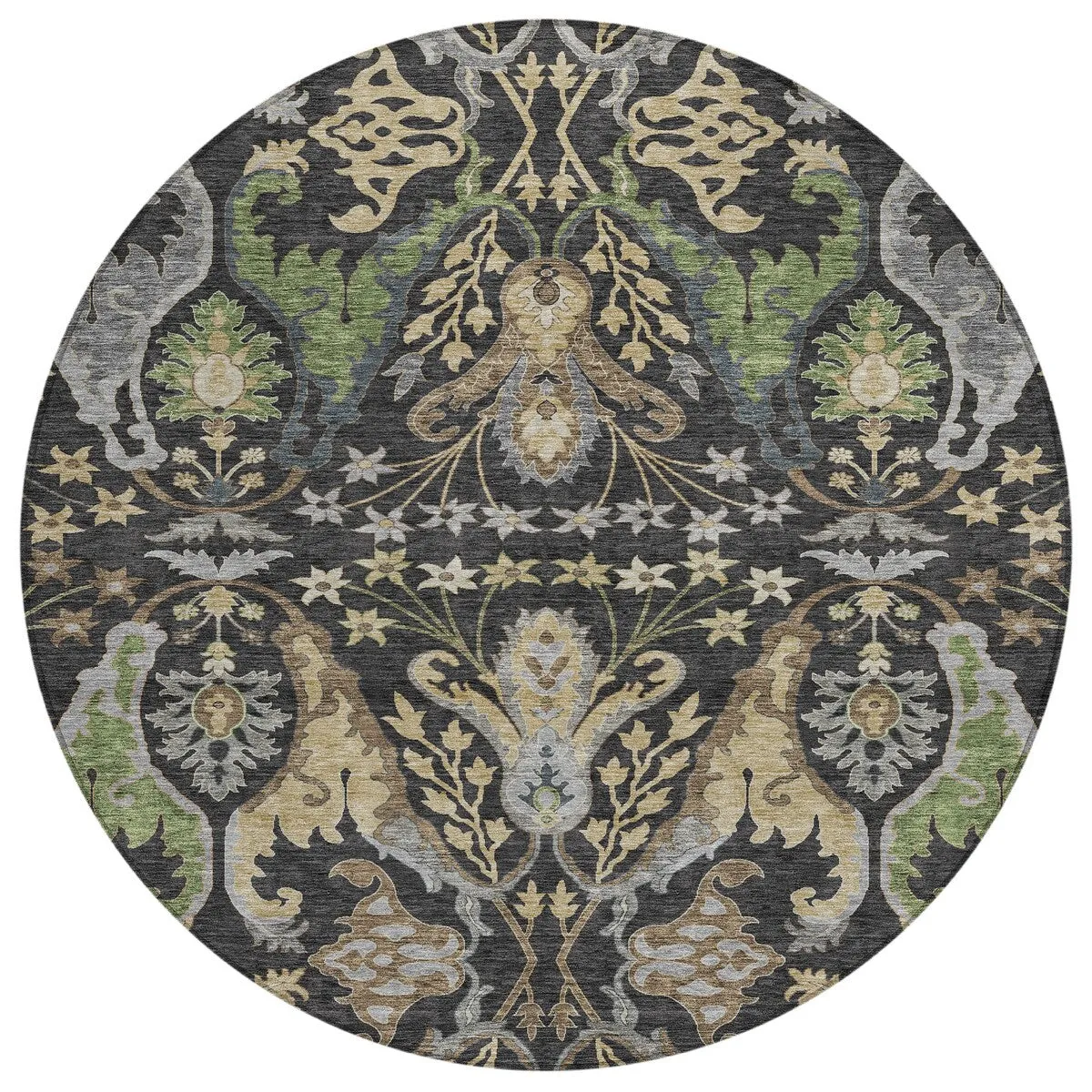 Machine Washable Indoor/ Outdoor Traditional Craftsman Chantille Rug
