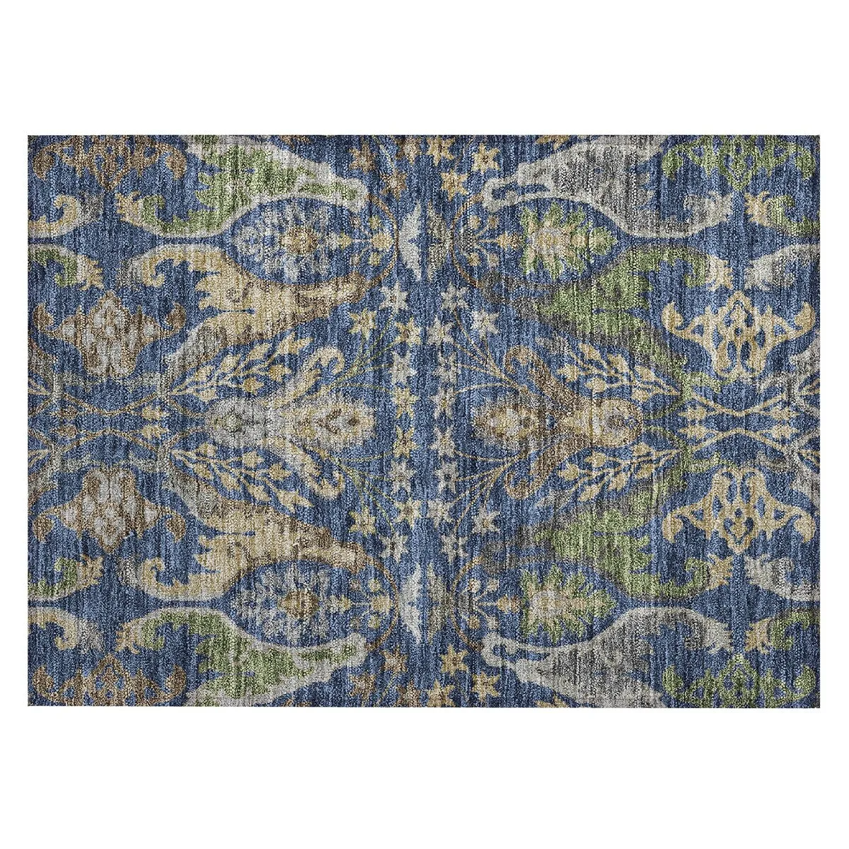Machine Washable Indoor/ Outdoor Traditional Craftsman Chantille Rug