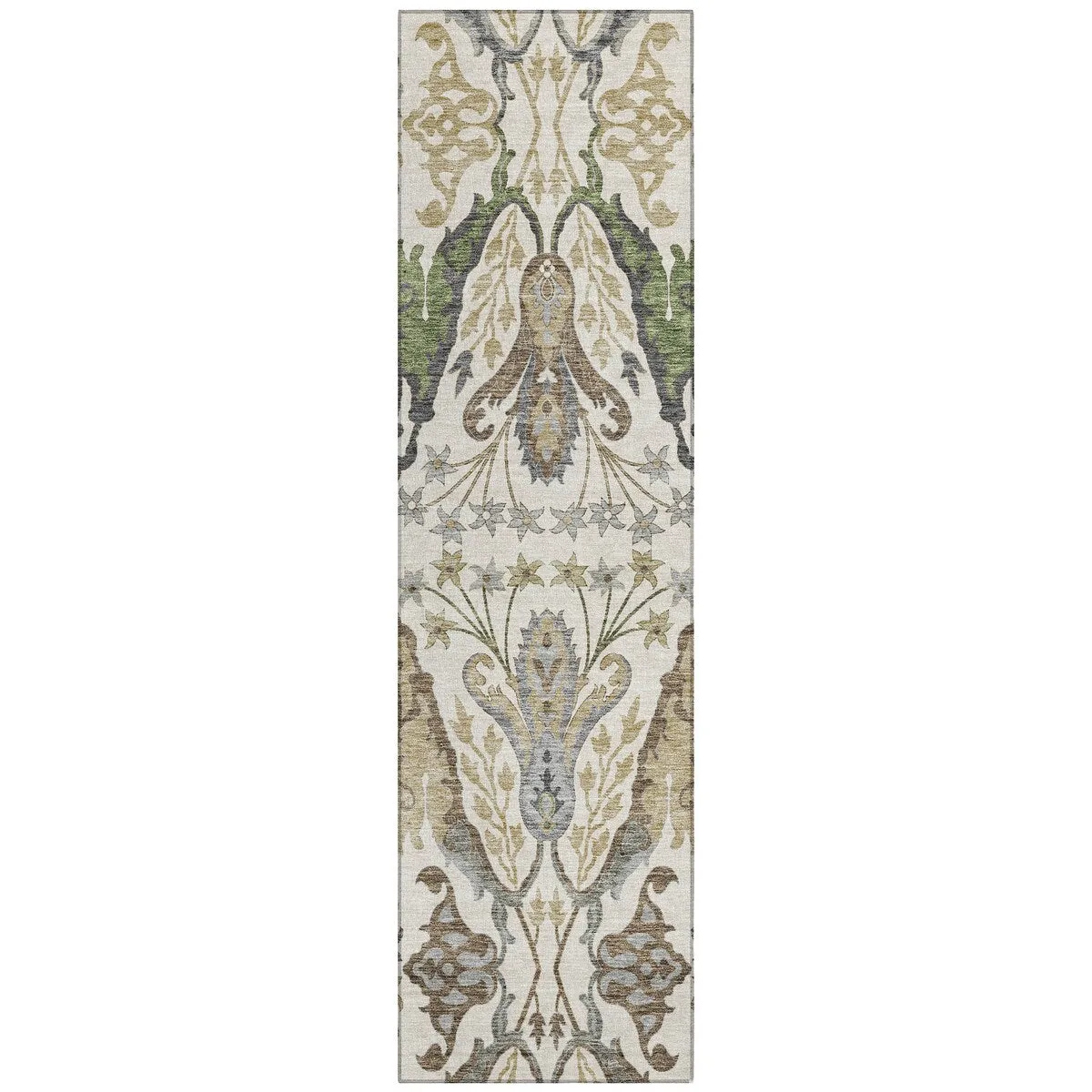 Machine Washable Indoor/ Outdoor Traditional Craftsman Chantille Rug