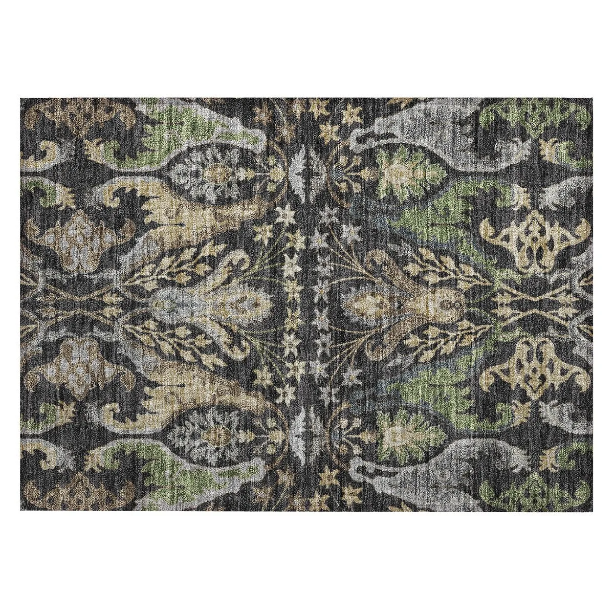Machine Washable Indoor/ Outdoor Traditional Craftsman Chantille Rug
