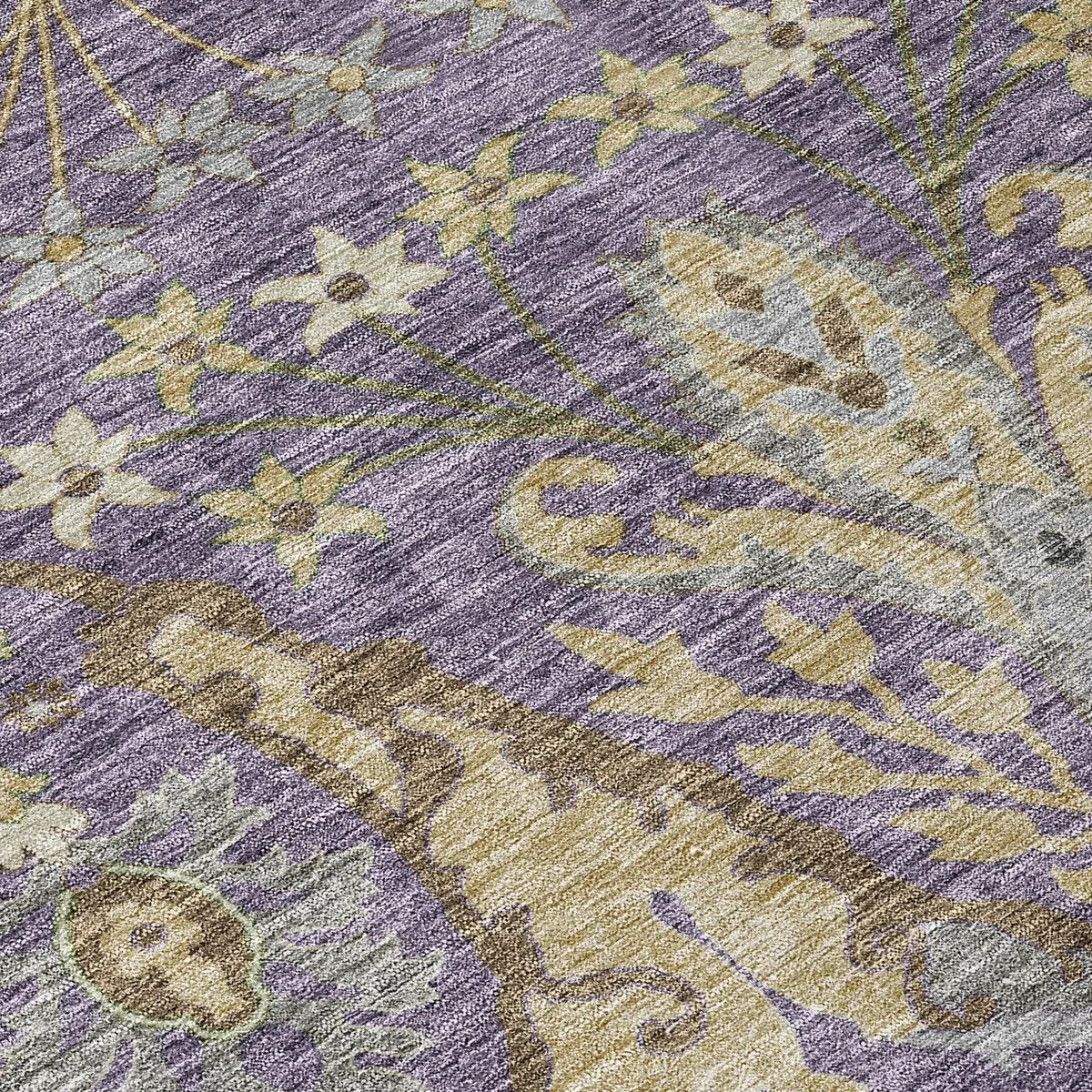 Machine Washable Indoor/ Outdoor Traditional Craftsman Chantille Rug