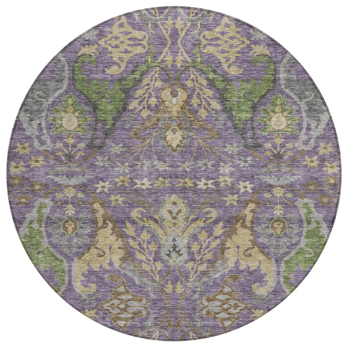 Machine Washable Indoor/ Outdoor Traditional Craftsman Chantille Rug