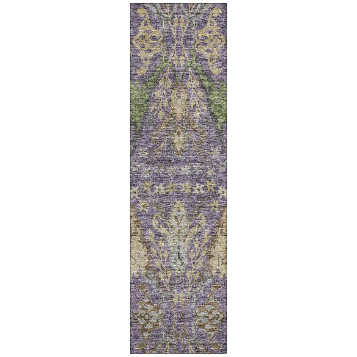 Machine Washable Indoor/ Outdoor Traditional Craftsman Chantille Rug