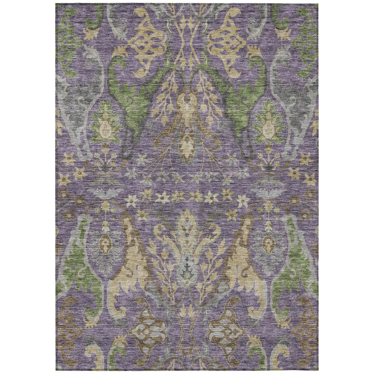 Machine Washable Indoor/ Outdoor Traditional Craftsman Chantille Rug