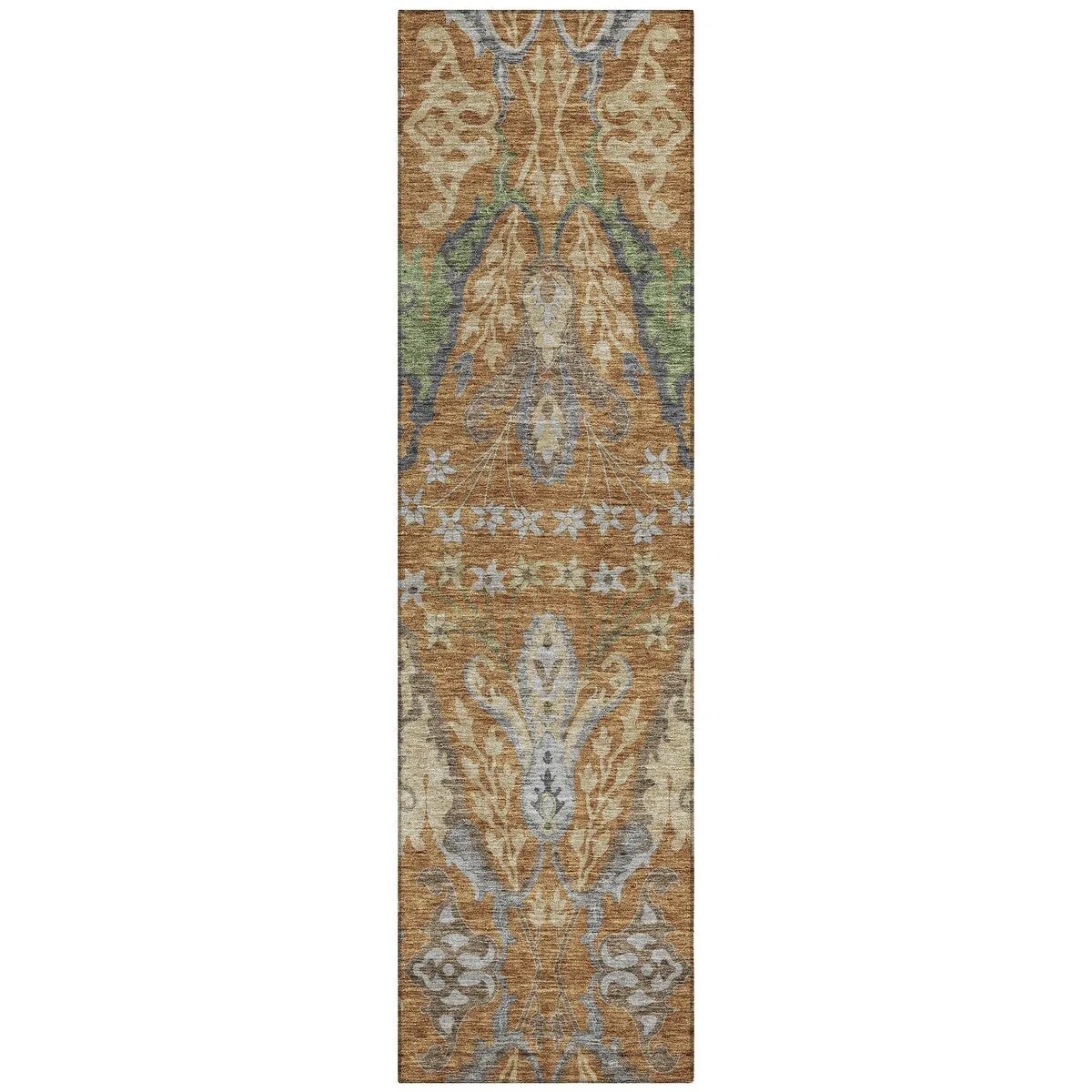 Machine Washable Indoor/ Outdoor Traditional Craftsman Chantille Rug