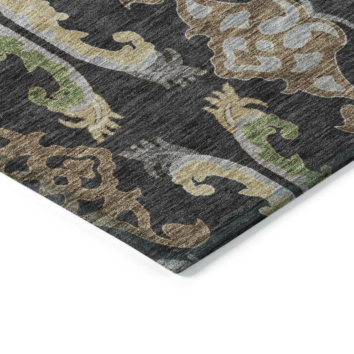 Machine Washable Indoor/ Outdoor Traditional Craftsman Chantille Rug
