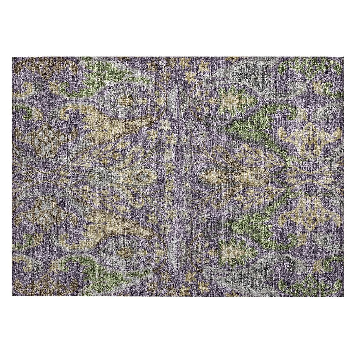 Machine Washable Indoor/ Outdoor Traditional Craftsman Chantille Rug