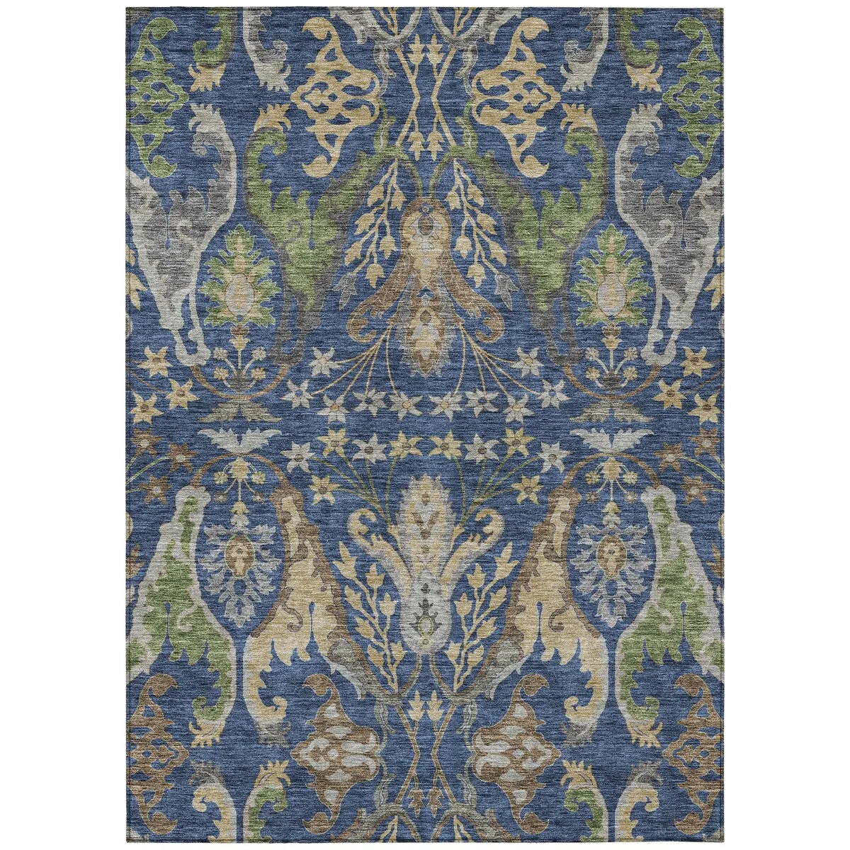 Machine Washable Indoor/ Outdoor Traditional Craftsman Chantille Rug