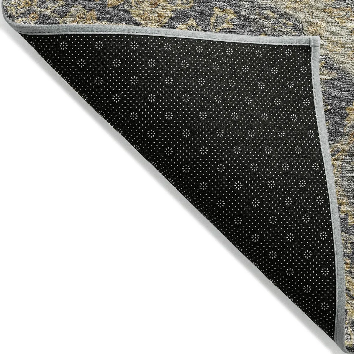 Machine Washable Indoor/ Outdoor Traditional Medallion Chantille Rug