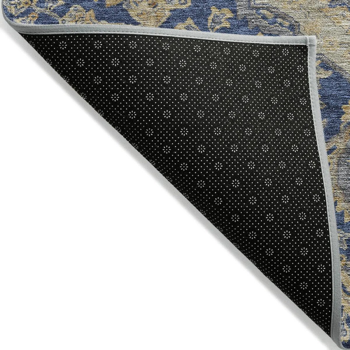 Machine Washable Indoor/ Outdoor Traditional Medallion Chantille Rug