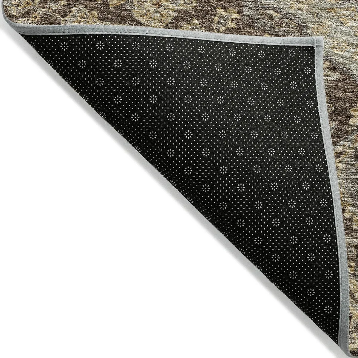 Machine Washable Indoor/ Outdoor Traditional Medallion Chantille Rug