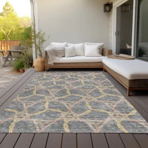 Machine Washable Indoor/ Outdoor Transitional Links Chantille Rug