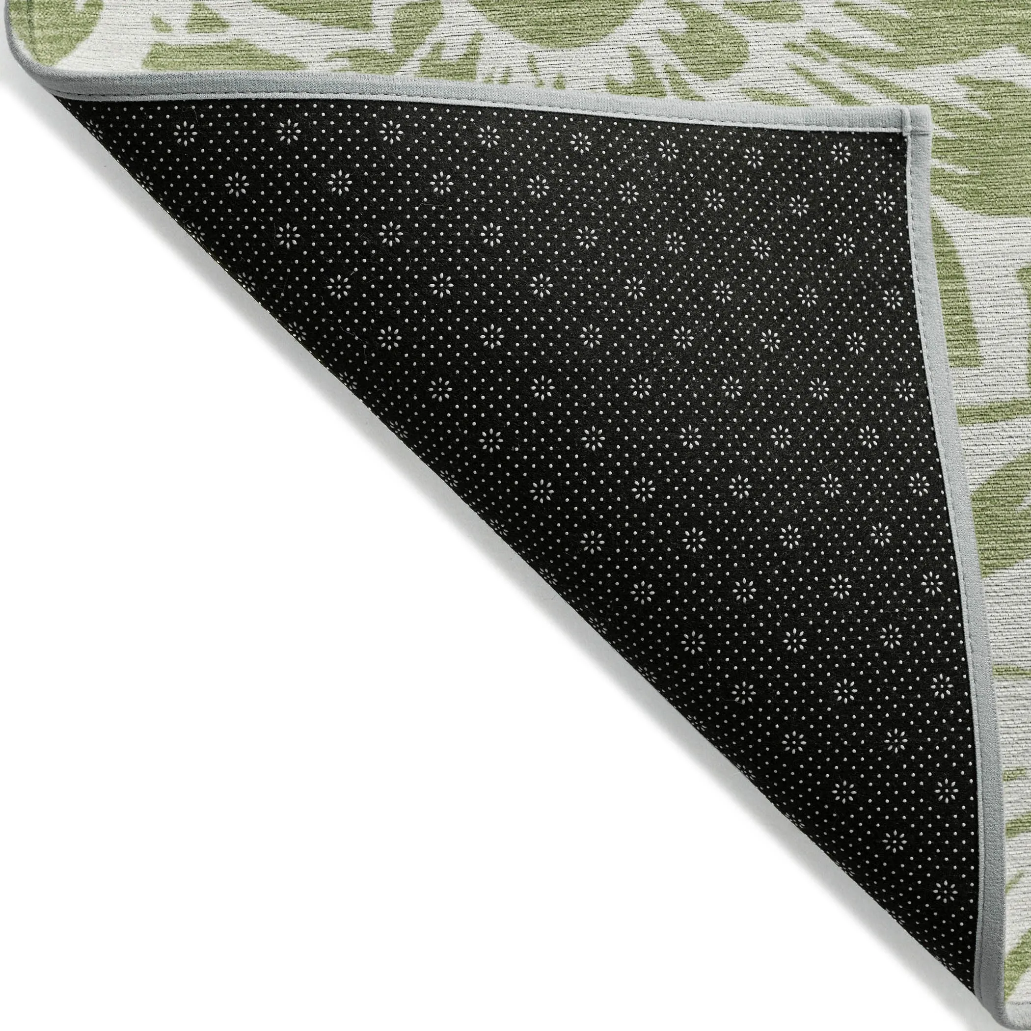 Machine Washable Indoor/ Outdoor Whimsy Floral Chantille Rug