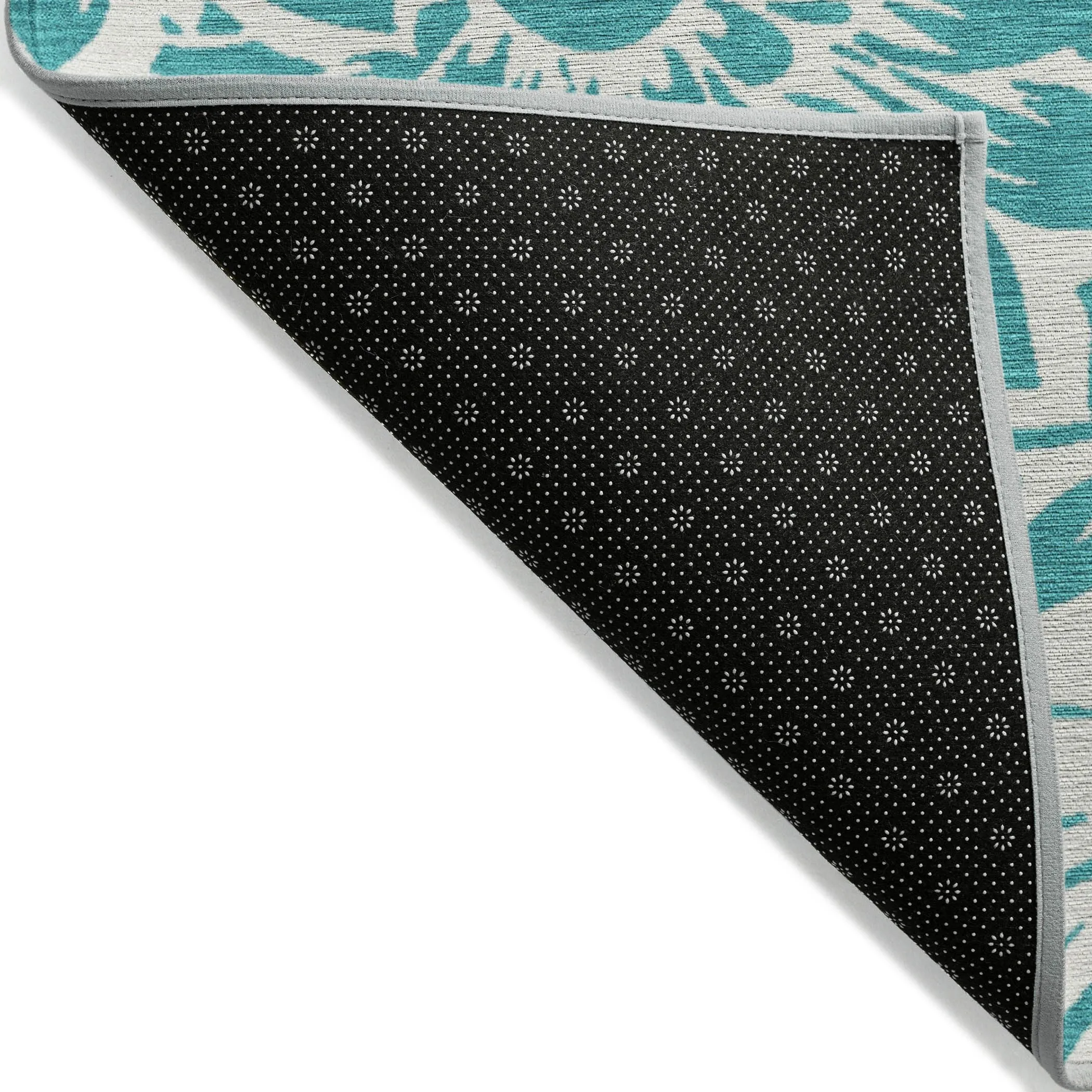 Machine Washable Indoor/ Outdoor Whimsy Floral Chantille Rug