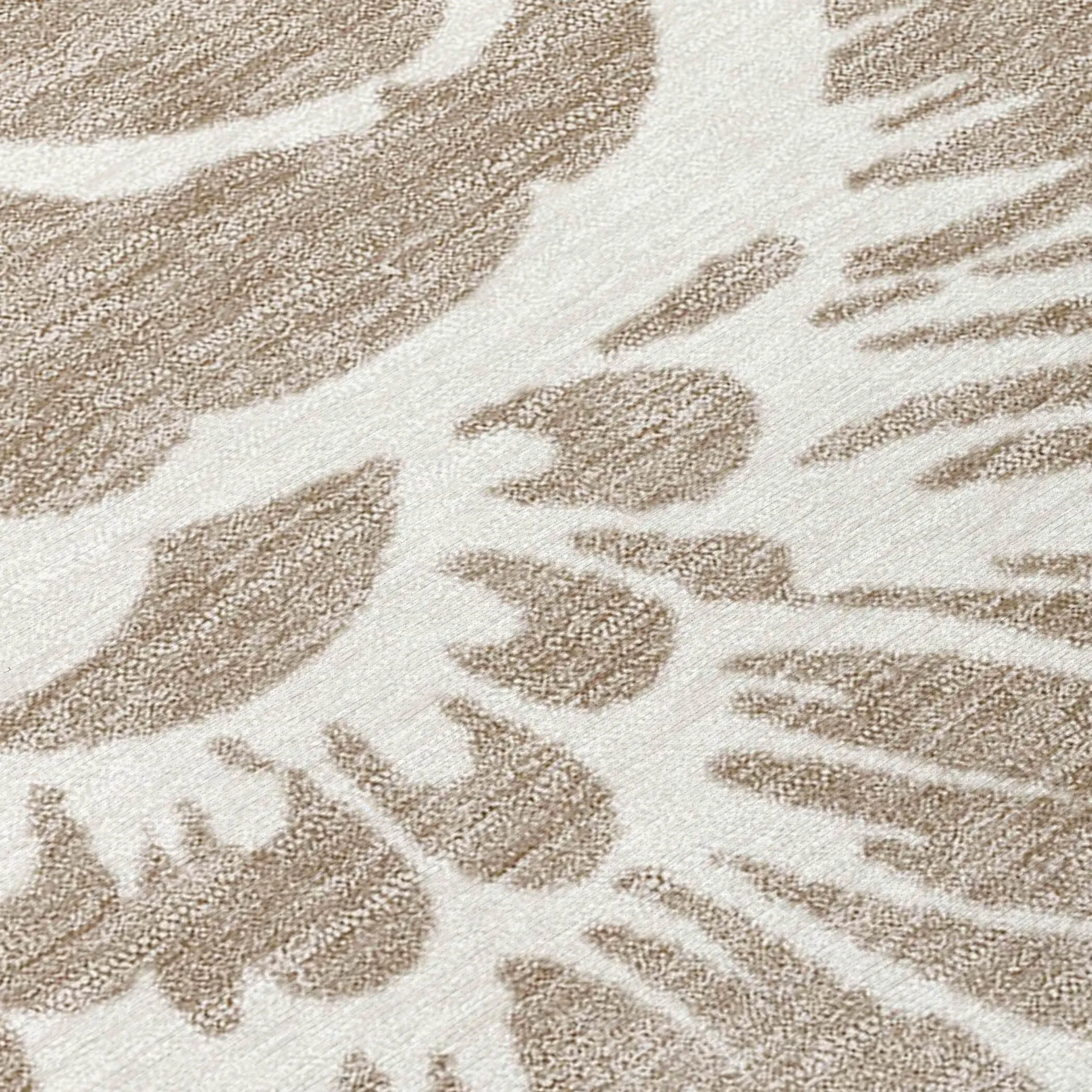 Machine Washable Indoor/ Outdoor Whimsy Floral Chantille Rug