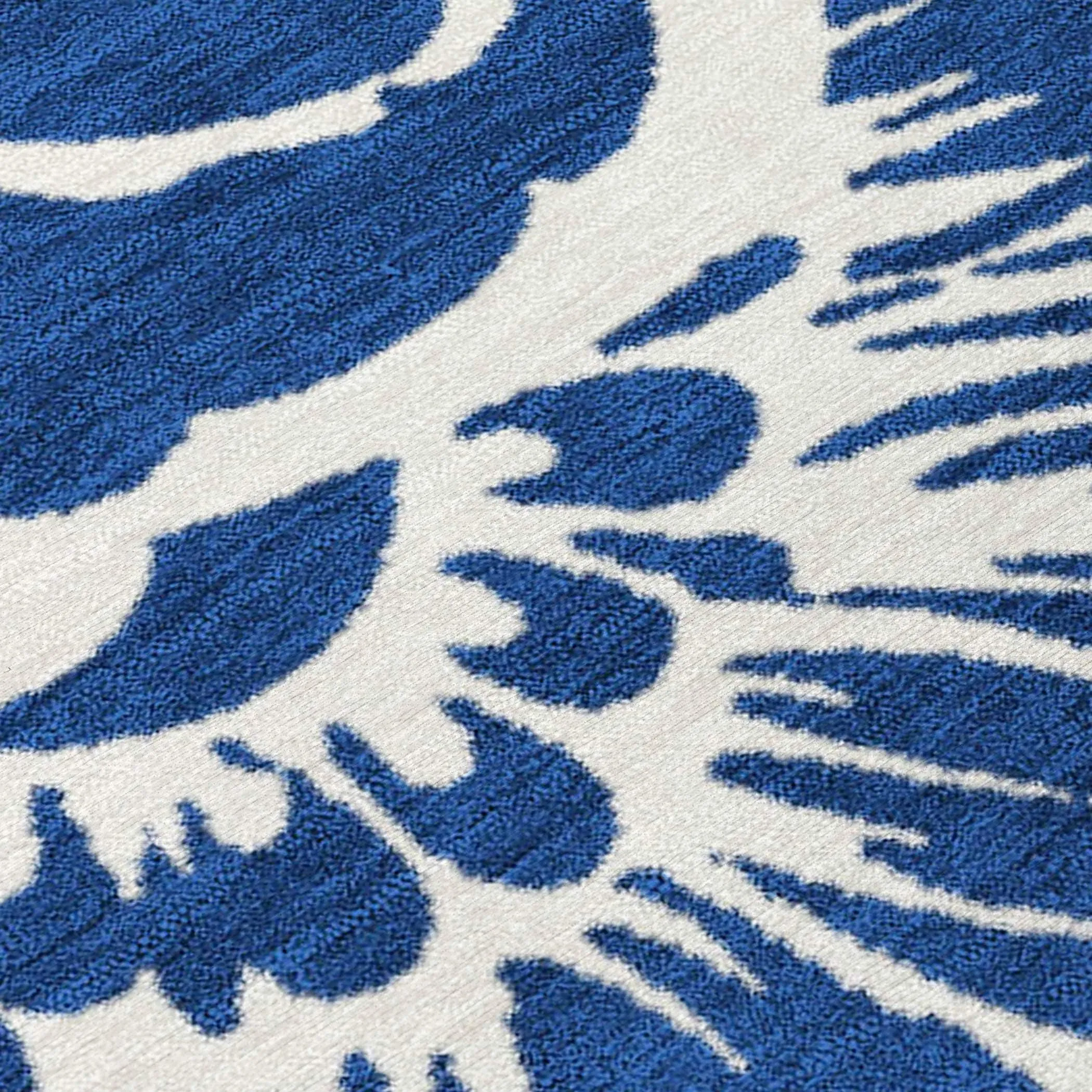 Machine Washable Indoor/ Outdoor Whimsy Floral Chantille Rug
