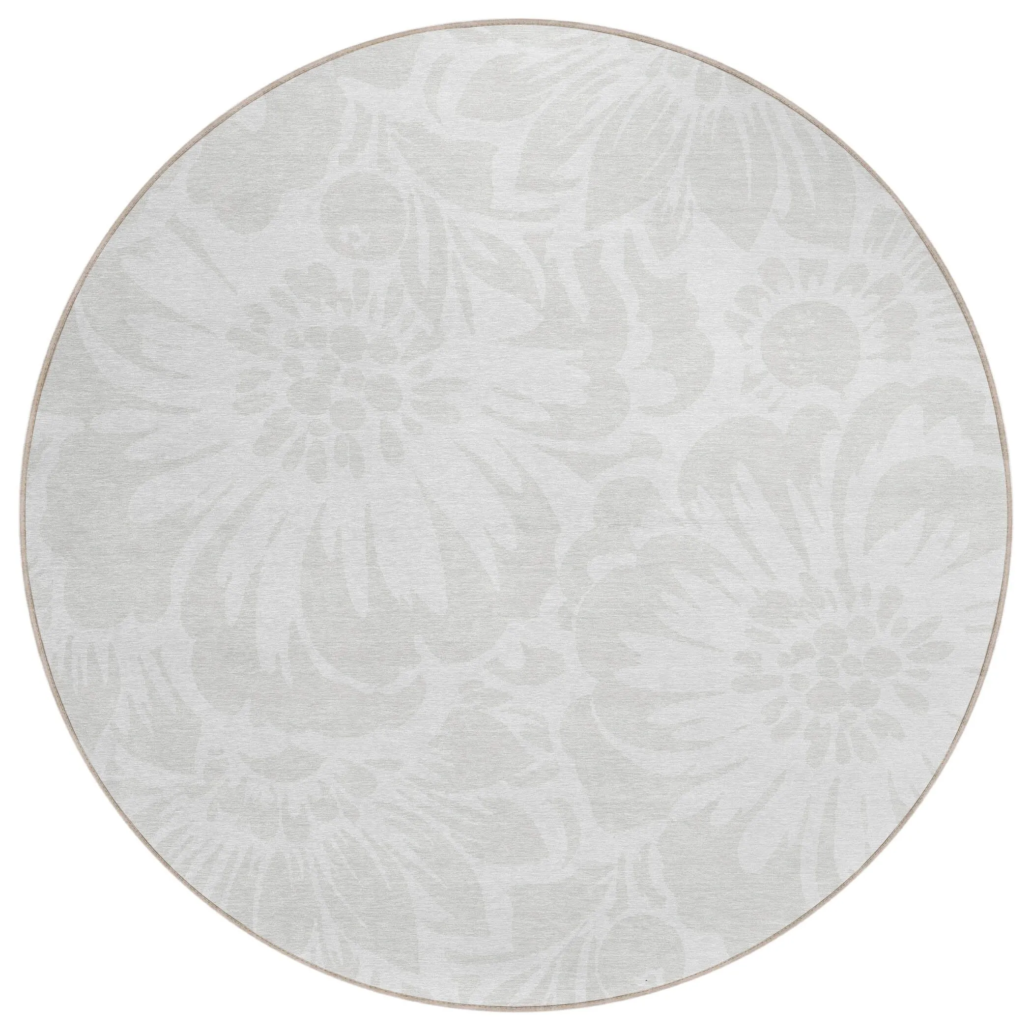 Machine Washable Indoor/ Outdoor Whimsy Floral Chantille Rug