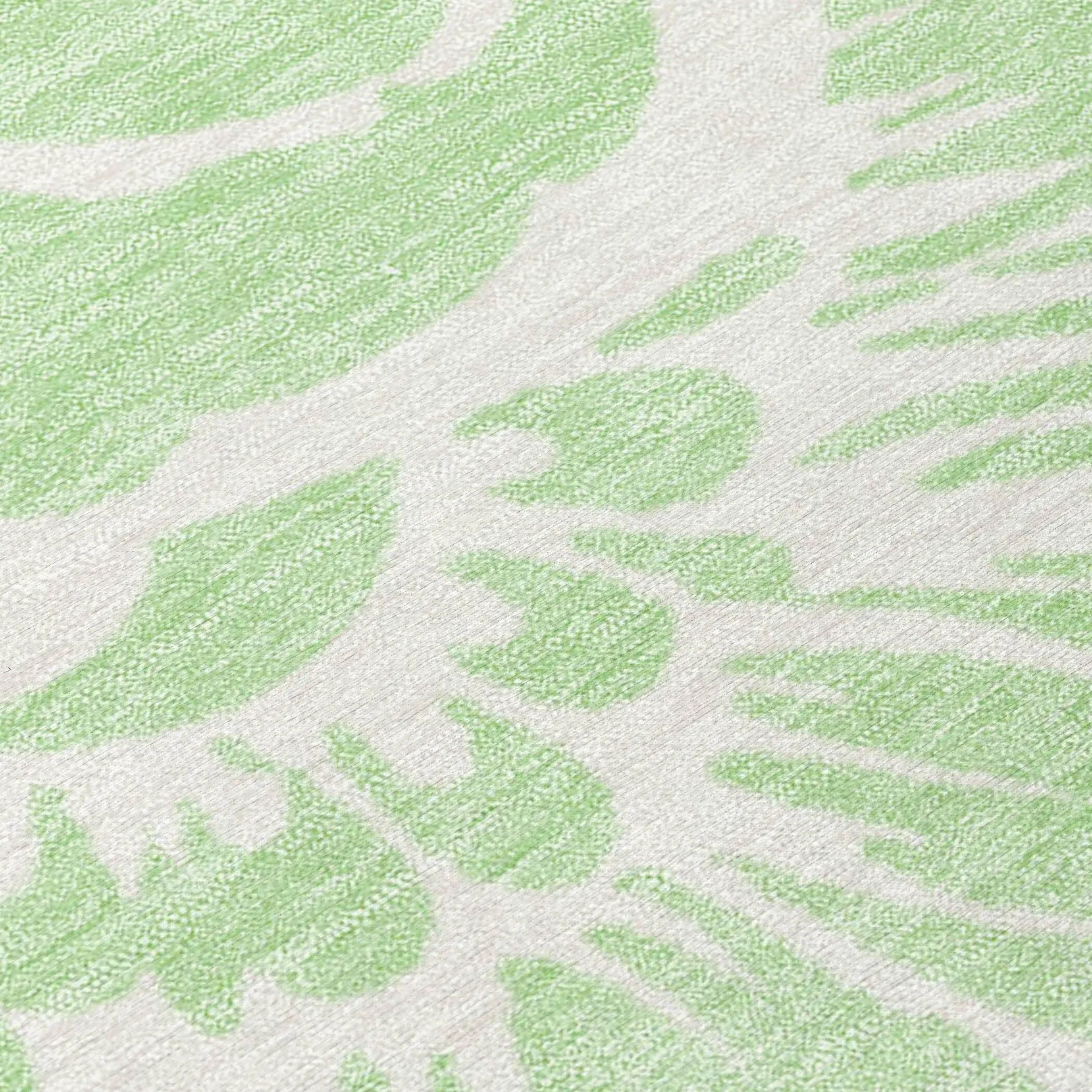 Machine Washable Indoor/ Outdoor Whimsy Floral Chantille Rug