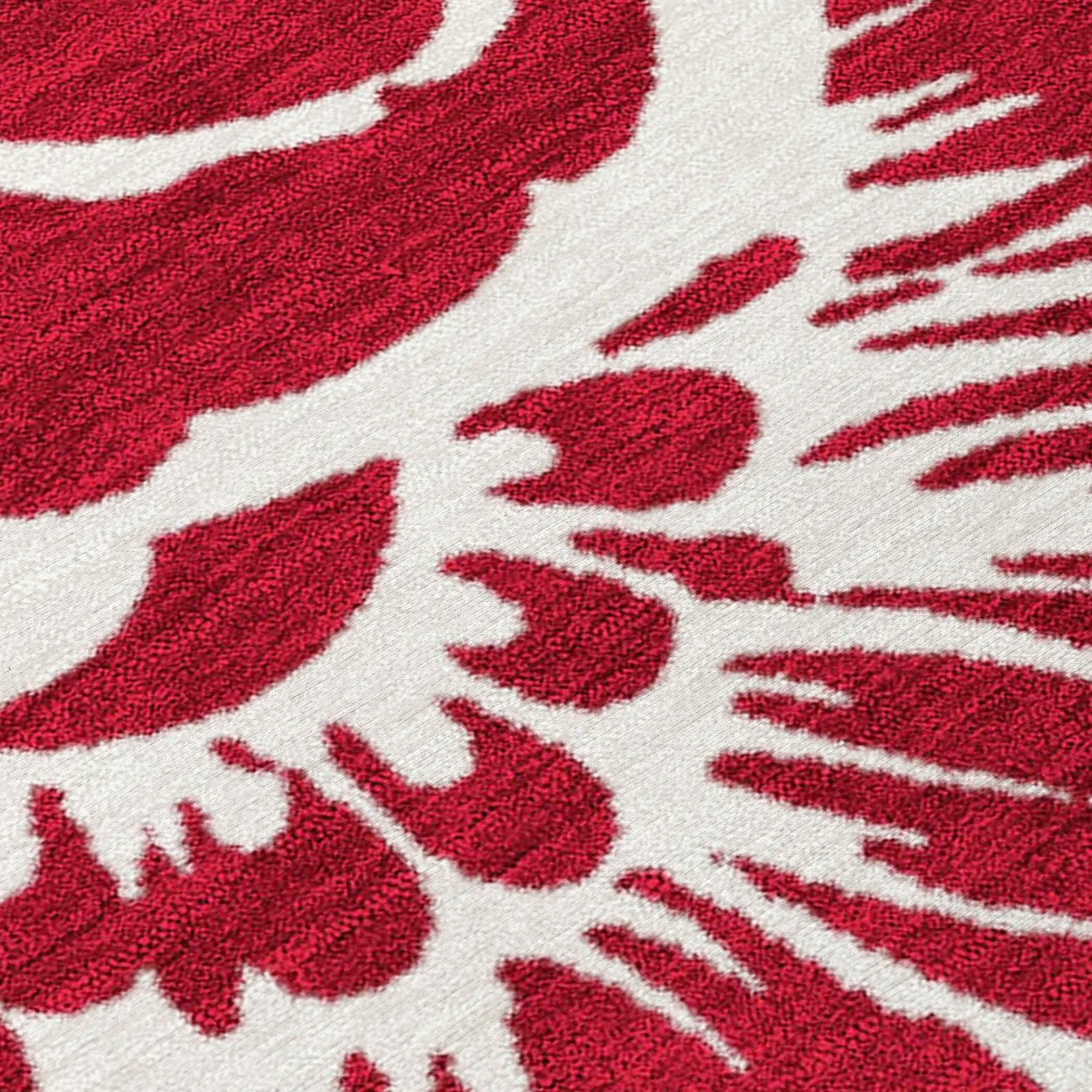 Machine Washable Indoor/ Outdoor Whimsy Floral Chantille Rug