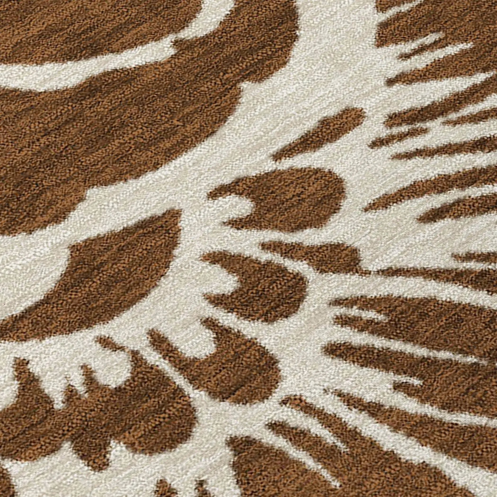 Machine Washable Indoor/ Outdoor Whimsy Floral Chantille Rug