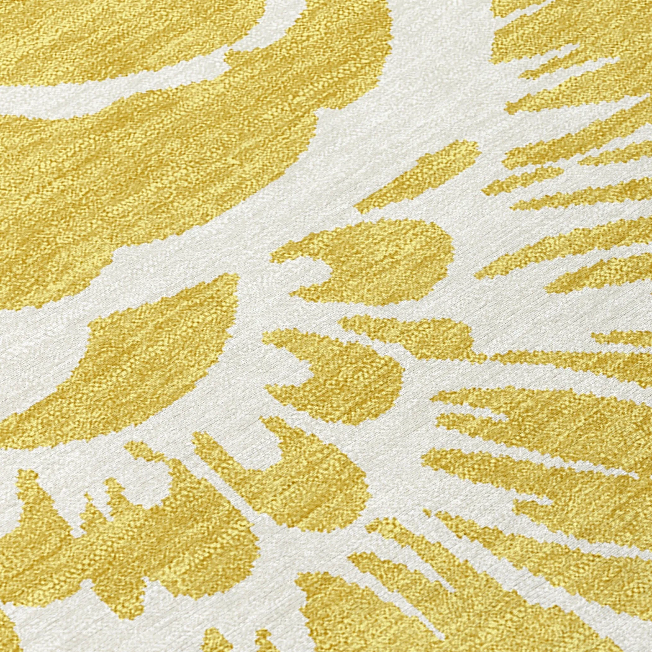 Machine Washable Indoor/ Outdoor Whimsy Floral Chantille Rug