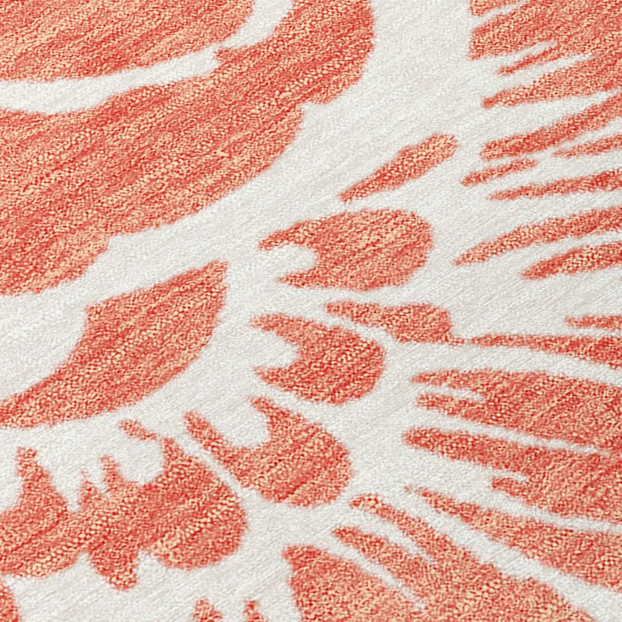 Machine Washable Indoor/ Outdoor Whimsy Floral Chantille Rug