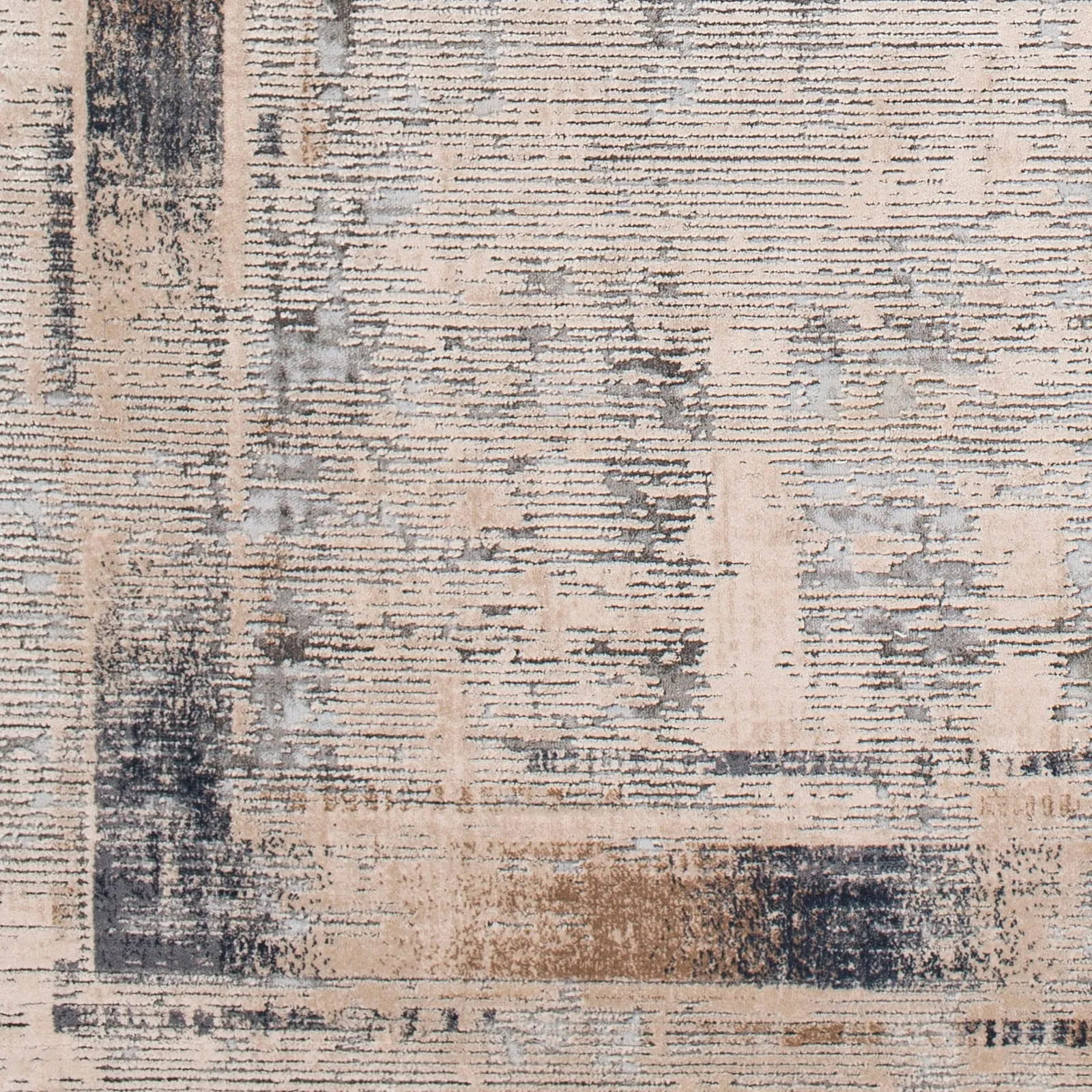 Marjan Ivory Distressed Border Area Rug - 8'10 x 12'4