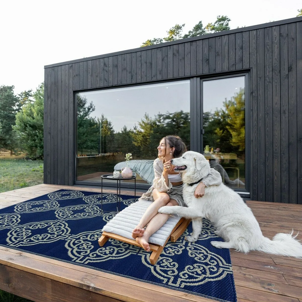 Marrakech Design 100% Eco-friendly Lightweight Plastic Outdoor Mat/Rug