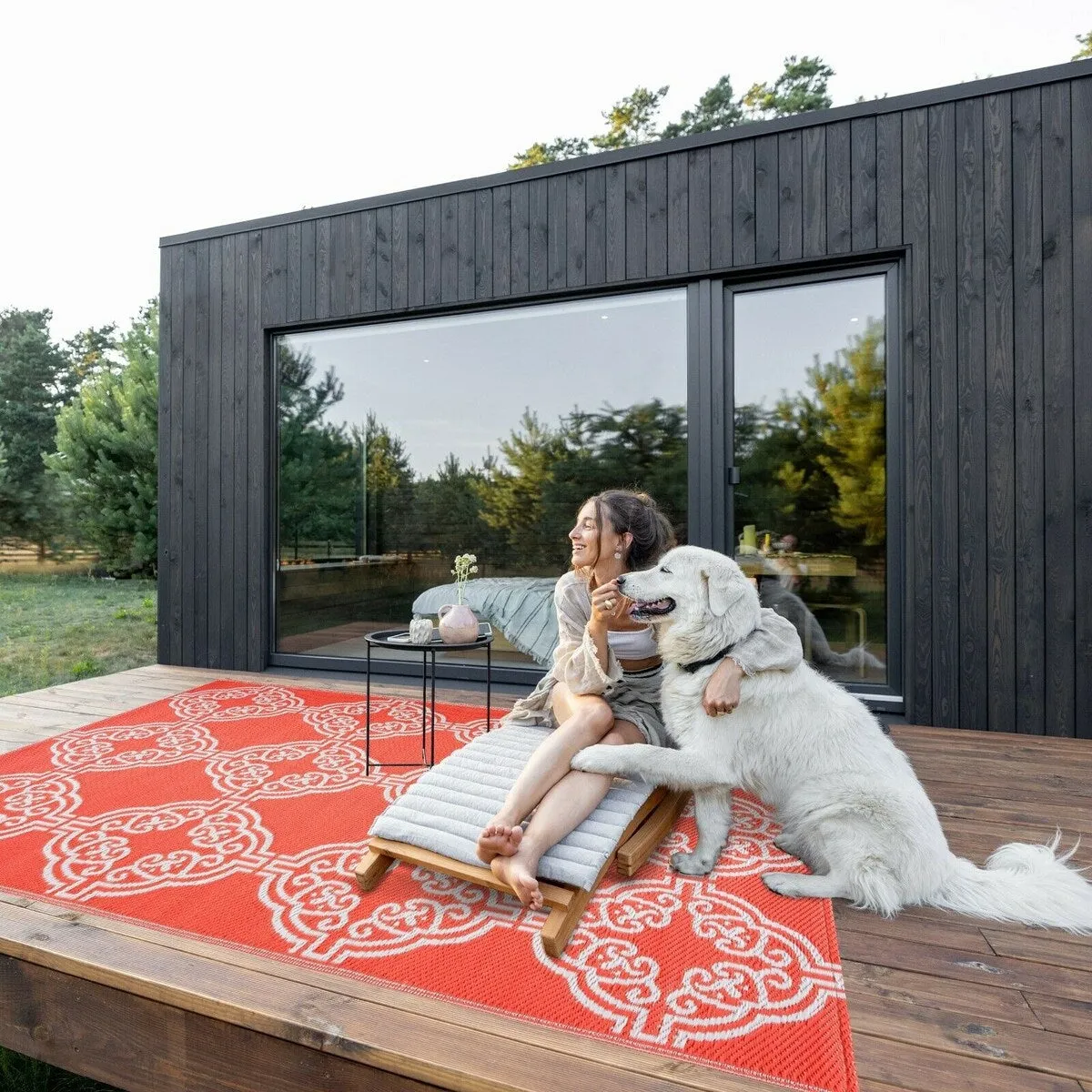 Marrakech Design 100% Eco-friendly Lightweight Plastic Outdoor Mat/Rug