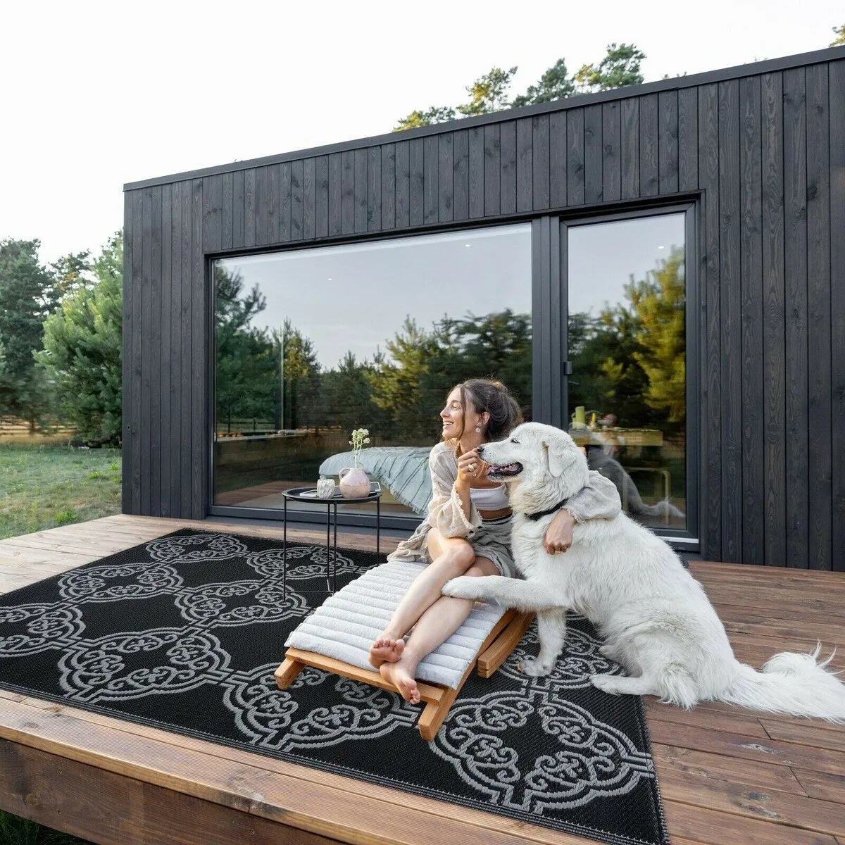 Marrakech Design 100% Eco-friendly Lightweight Plastic Outdoor Mat/Rug