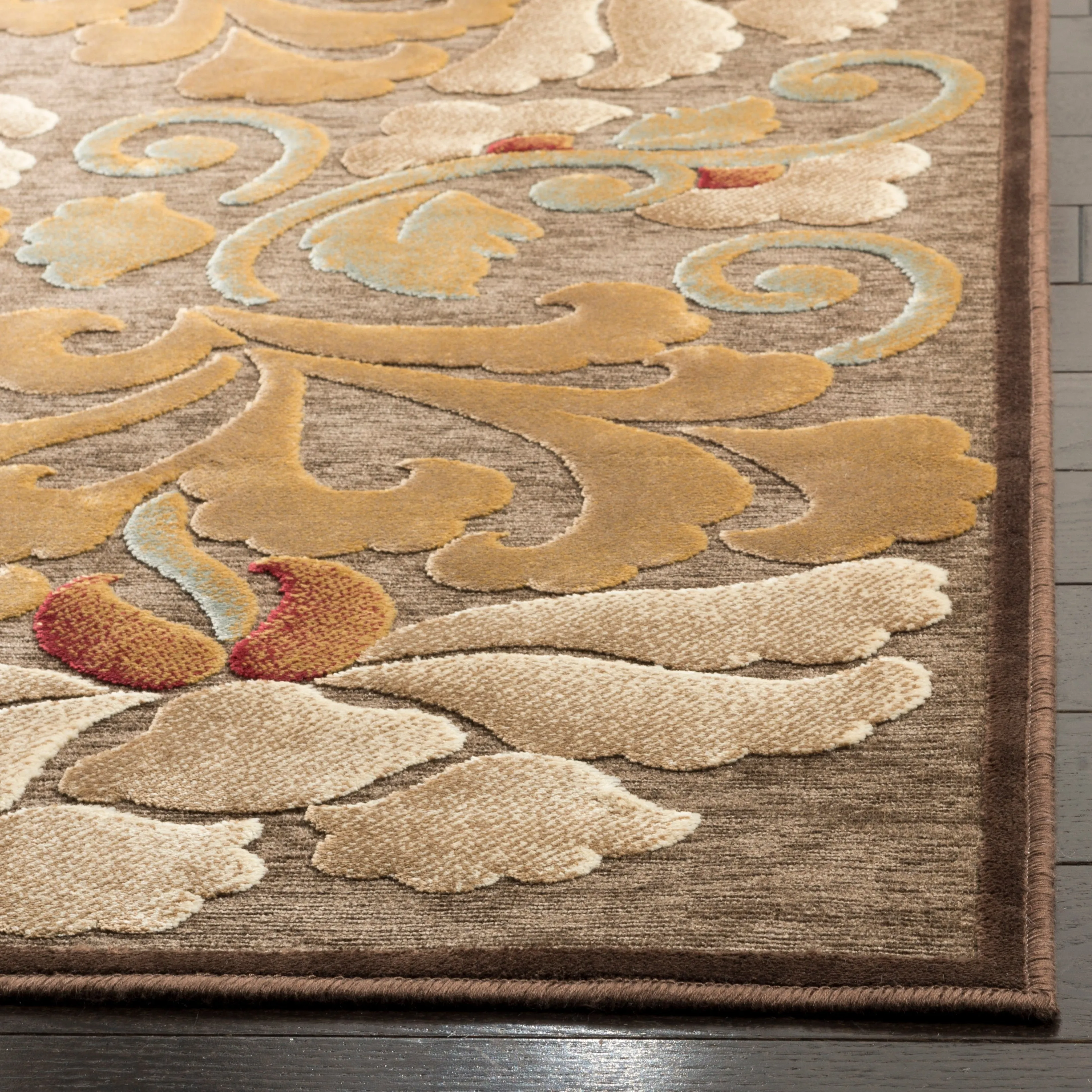 Martha Stewart by SAFAVIEH Handmade Floating Dahlia Viscose Rug