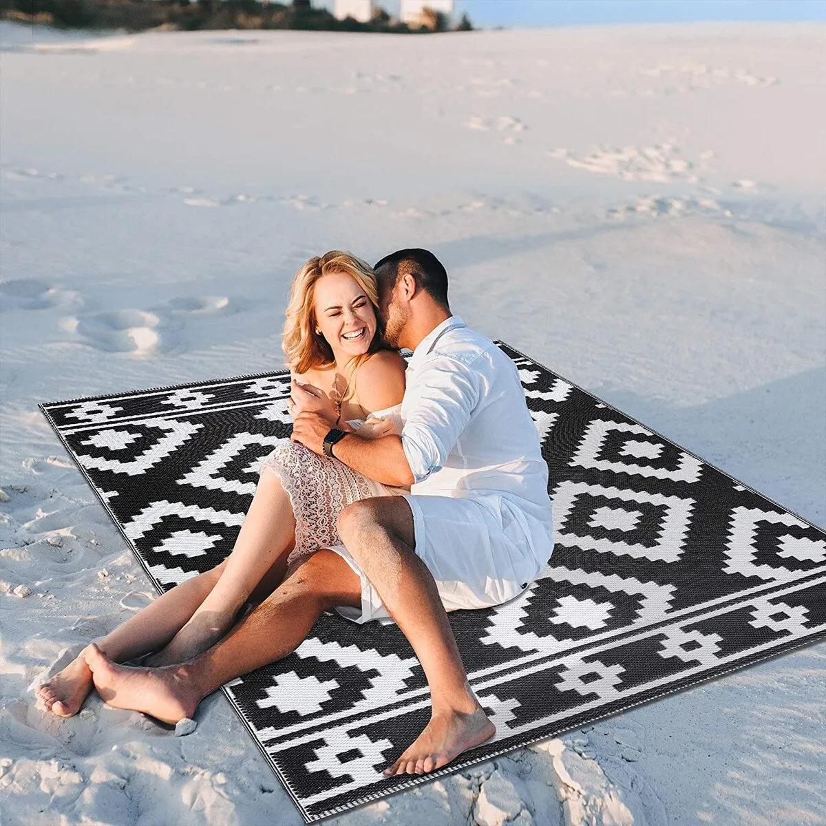 Milan Lightweight Reversible Recycled Plastic Outdoor Floor Mat/Rug