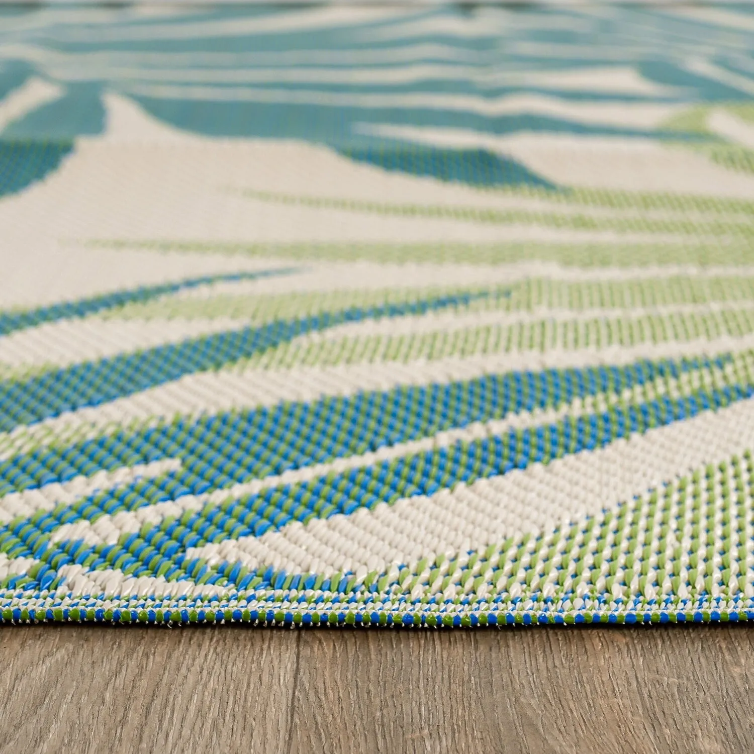 Modern Floral Reversible Plastic Outdoor Rugs