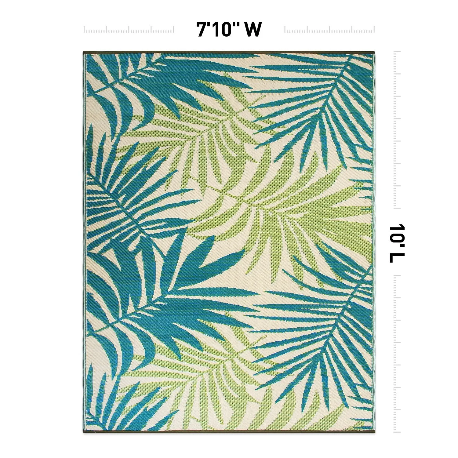 Modern Floral Reversible Plastic Outdoor Rugs